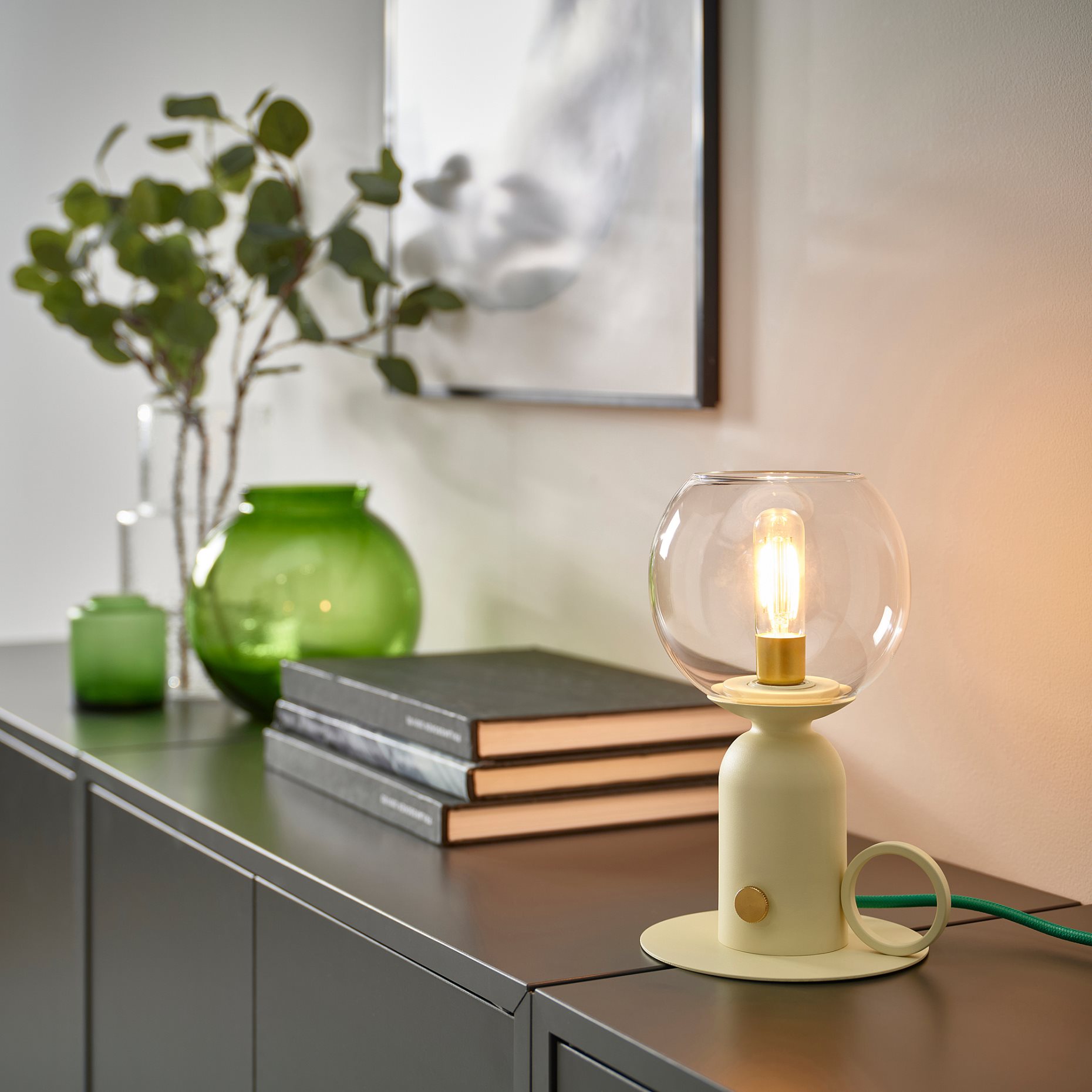 ÅSKMULLER, table lamp dimmable, 24 cm, 105.782.70