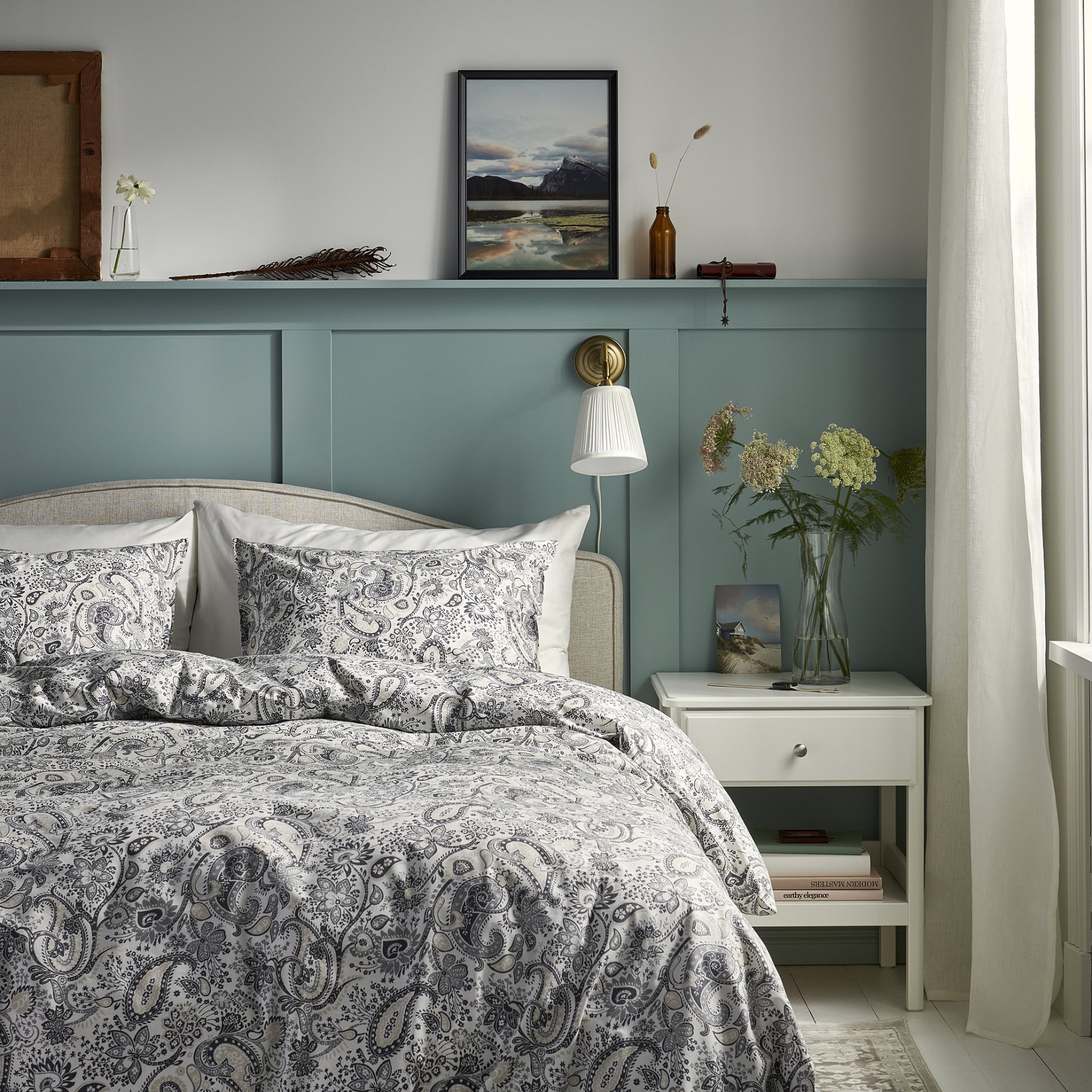 RODGERSIA, duvet cover and pillowcase, 150x200/50x60 cm, 105.794.01