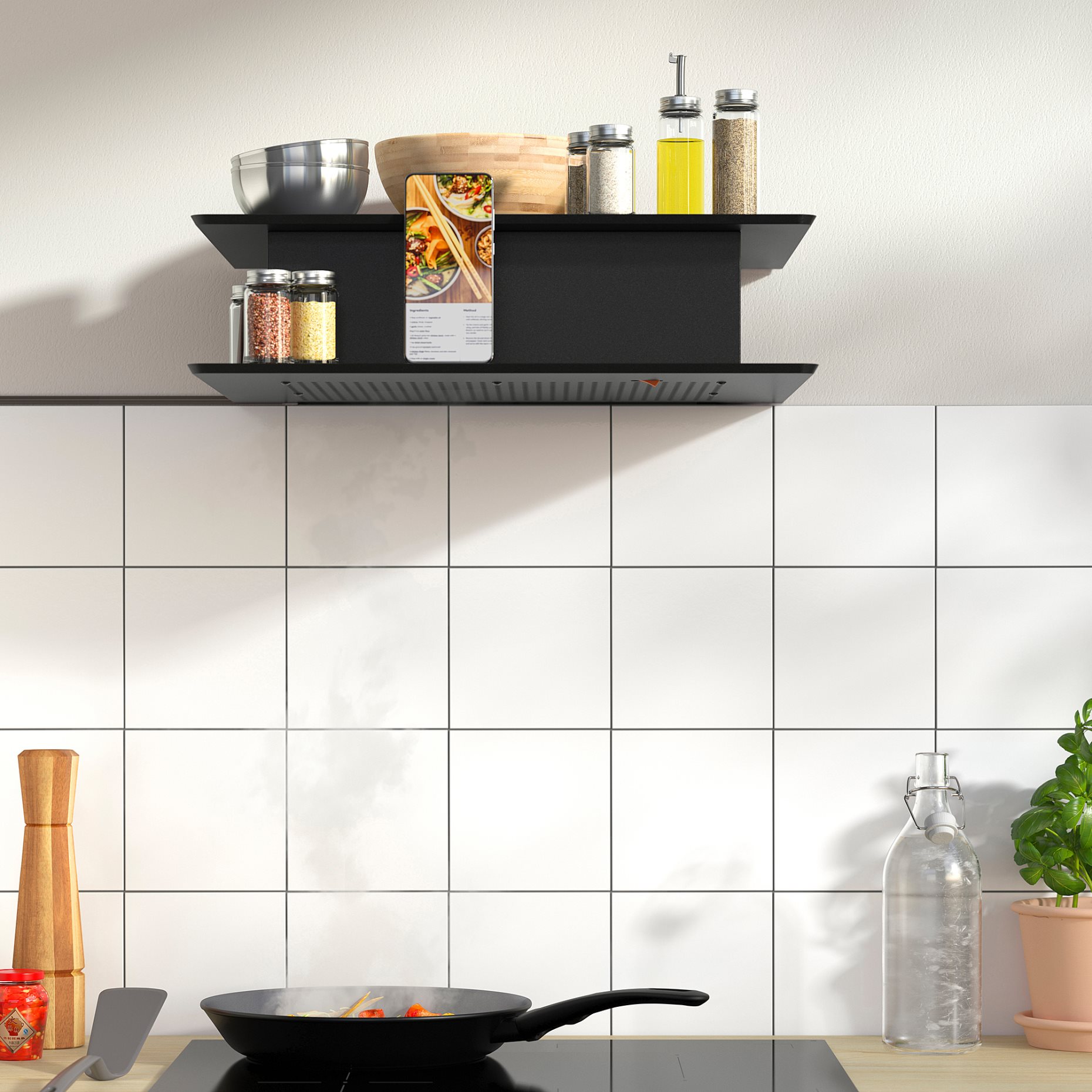 VIGGBO, απορροφητήρας τοίχου/IKEA 300, 52 cm, 105.931.38