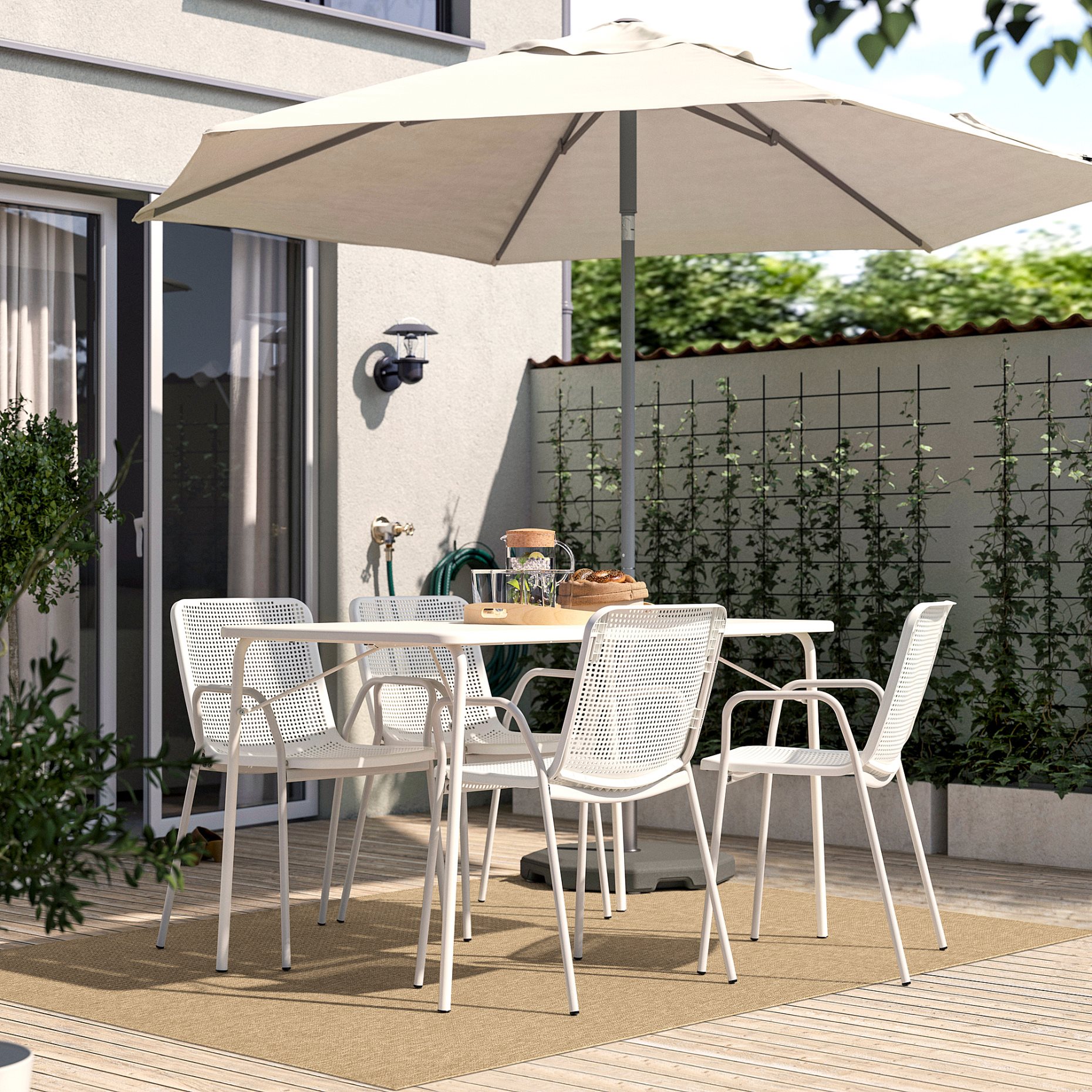 LÄTTBETONG, rug flatwoven in/outdoor, 160x230 cm, 105.957.12