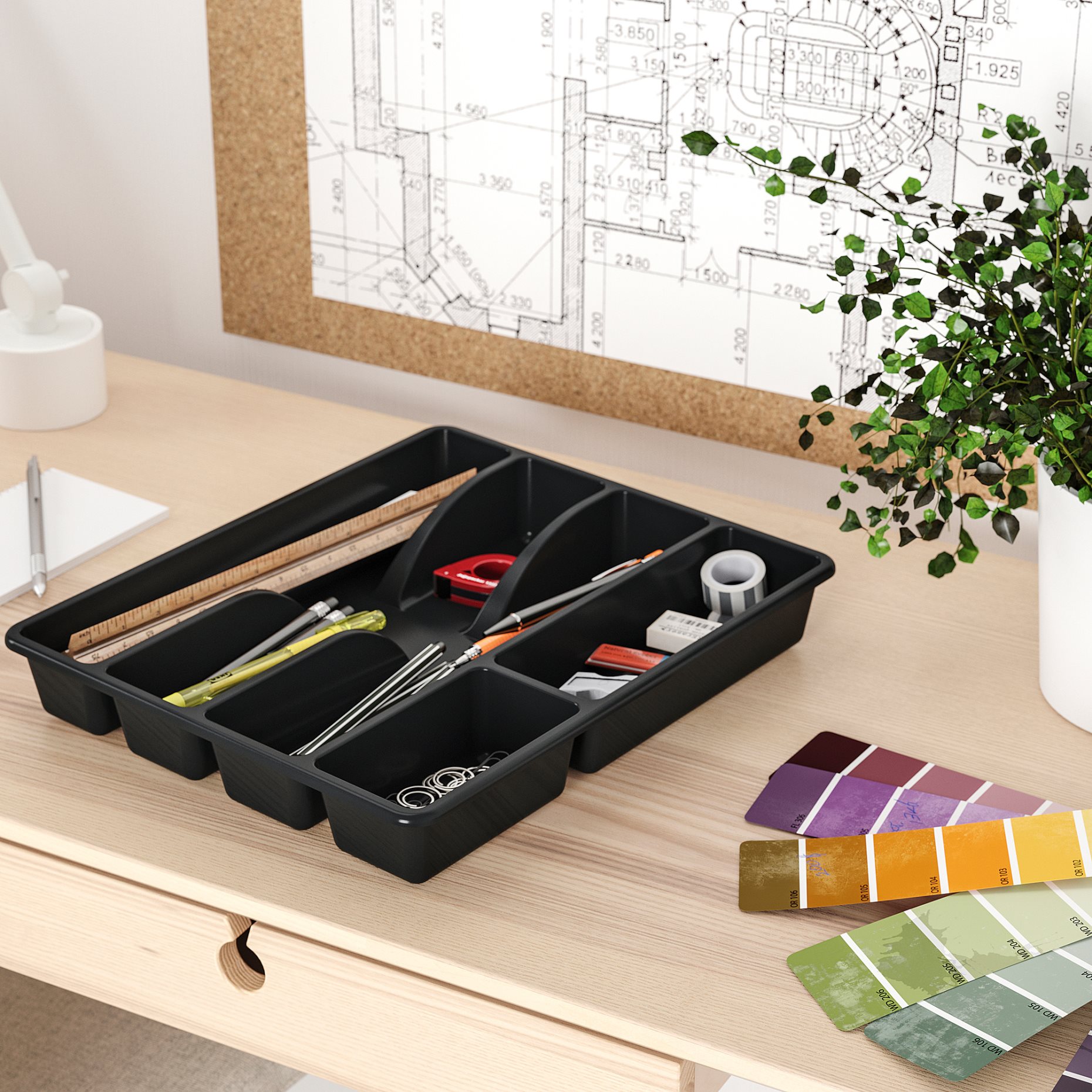 SMÄCKER, cutlery tray, 31x26 cm, 106.014.59
