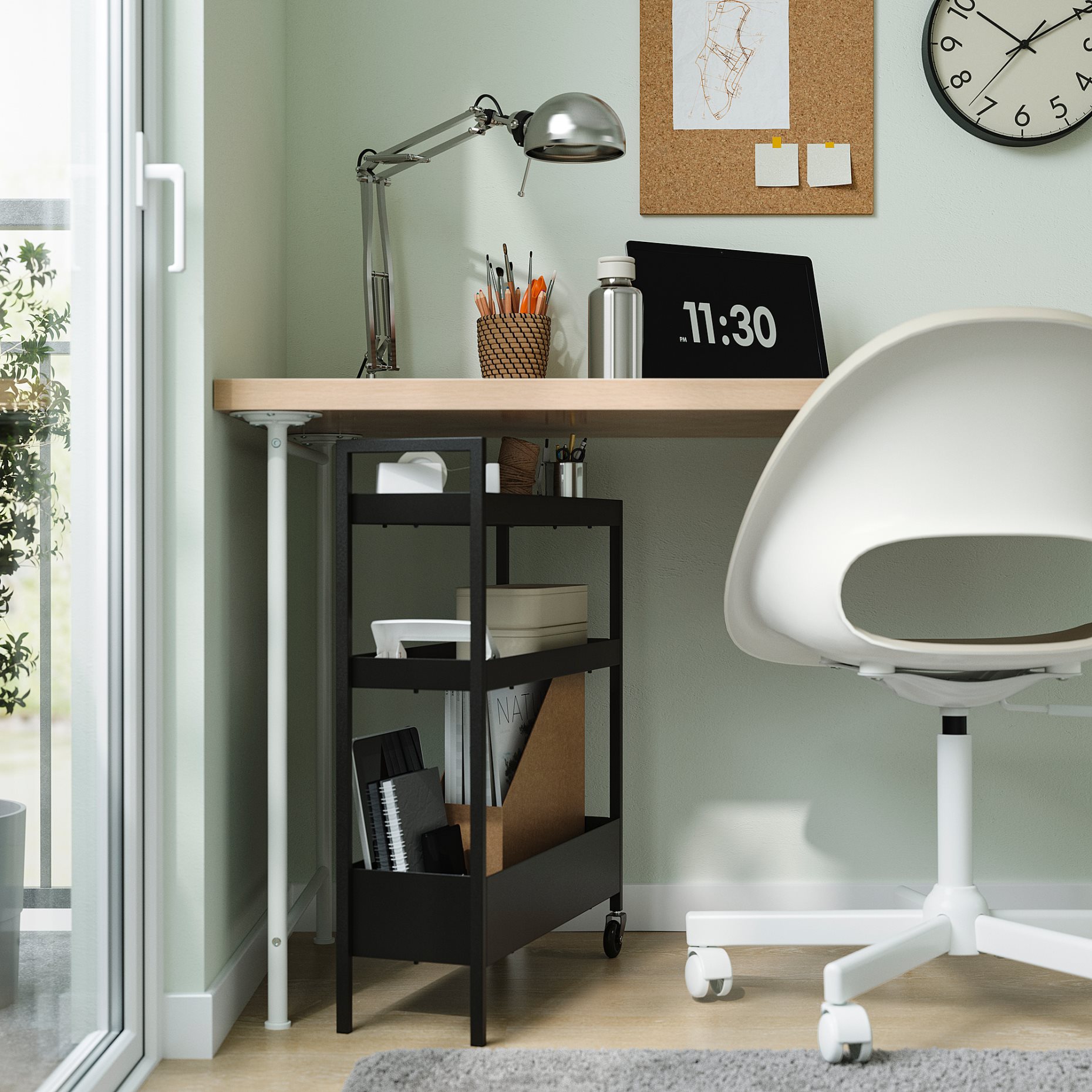 NISSAFORS, trolley, 50.5x19x67 cm, 106.029.82