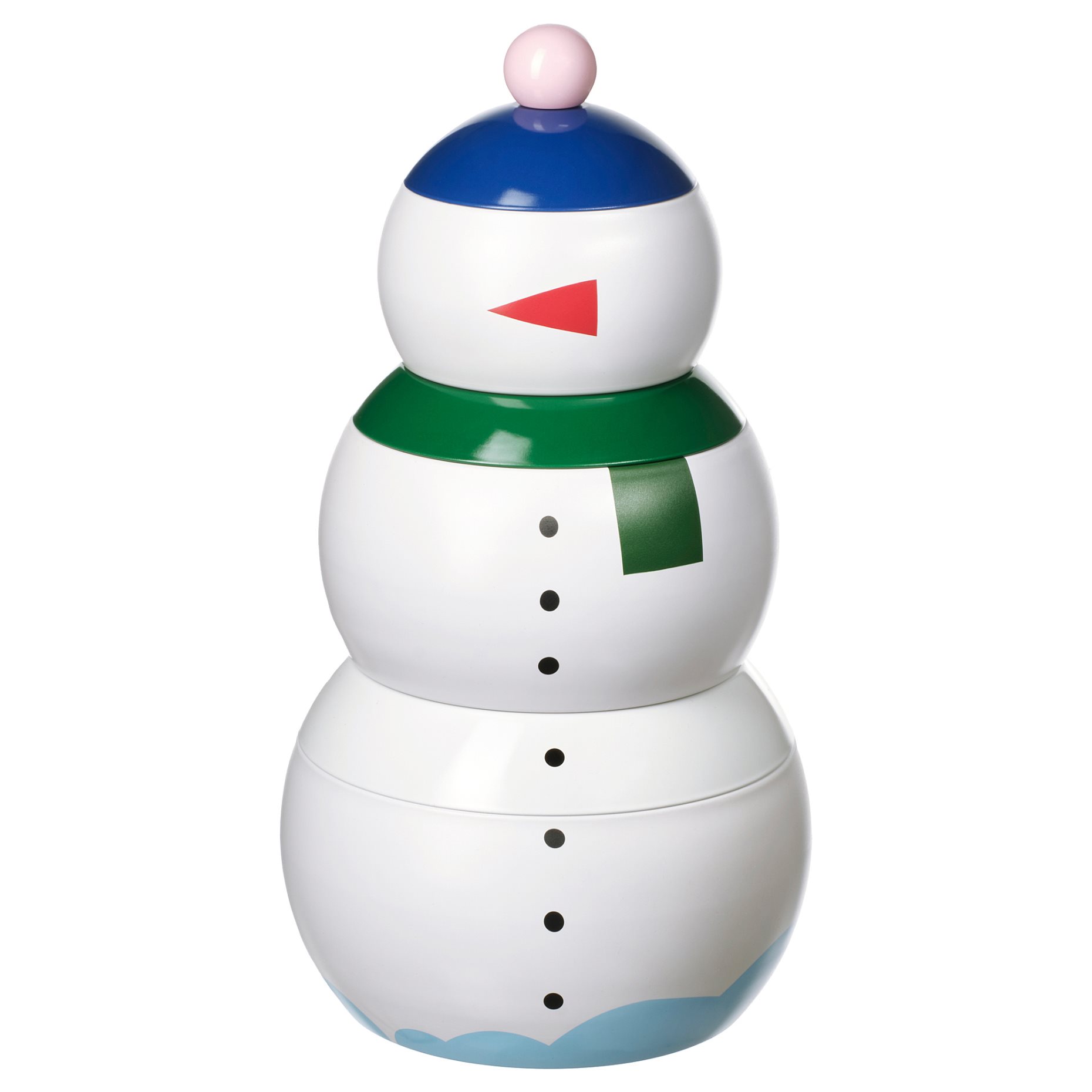 VINTERFINT, tin with lid/snowman, set of 3, 106.035.66