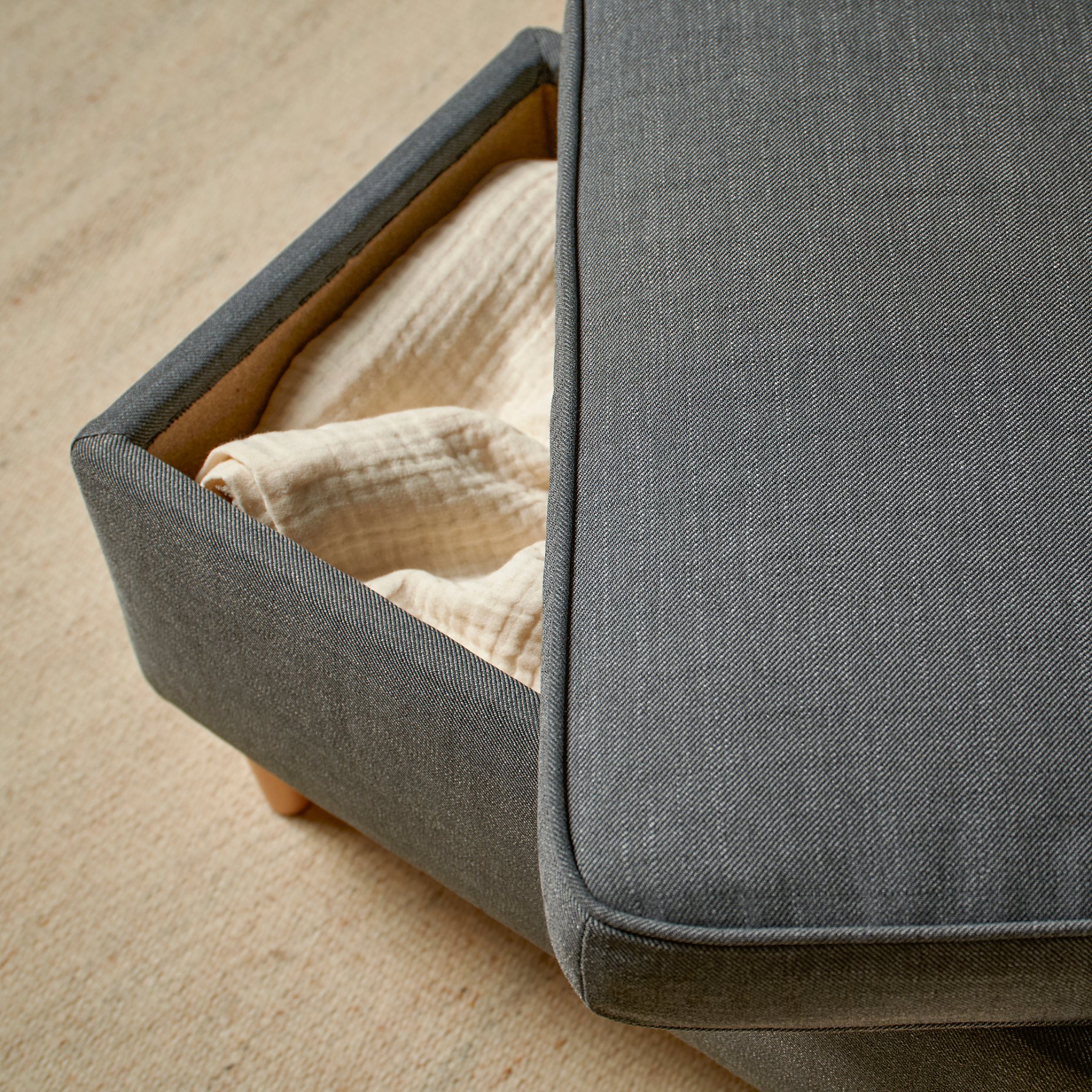 STRANDMON, footstool with storage, 106.131.84