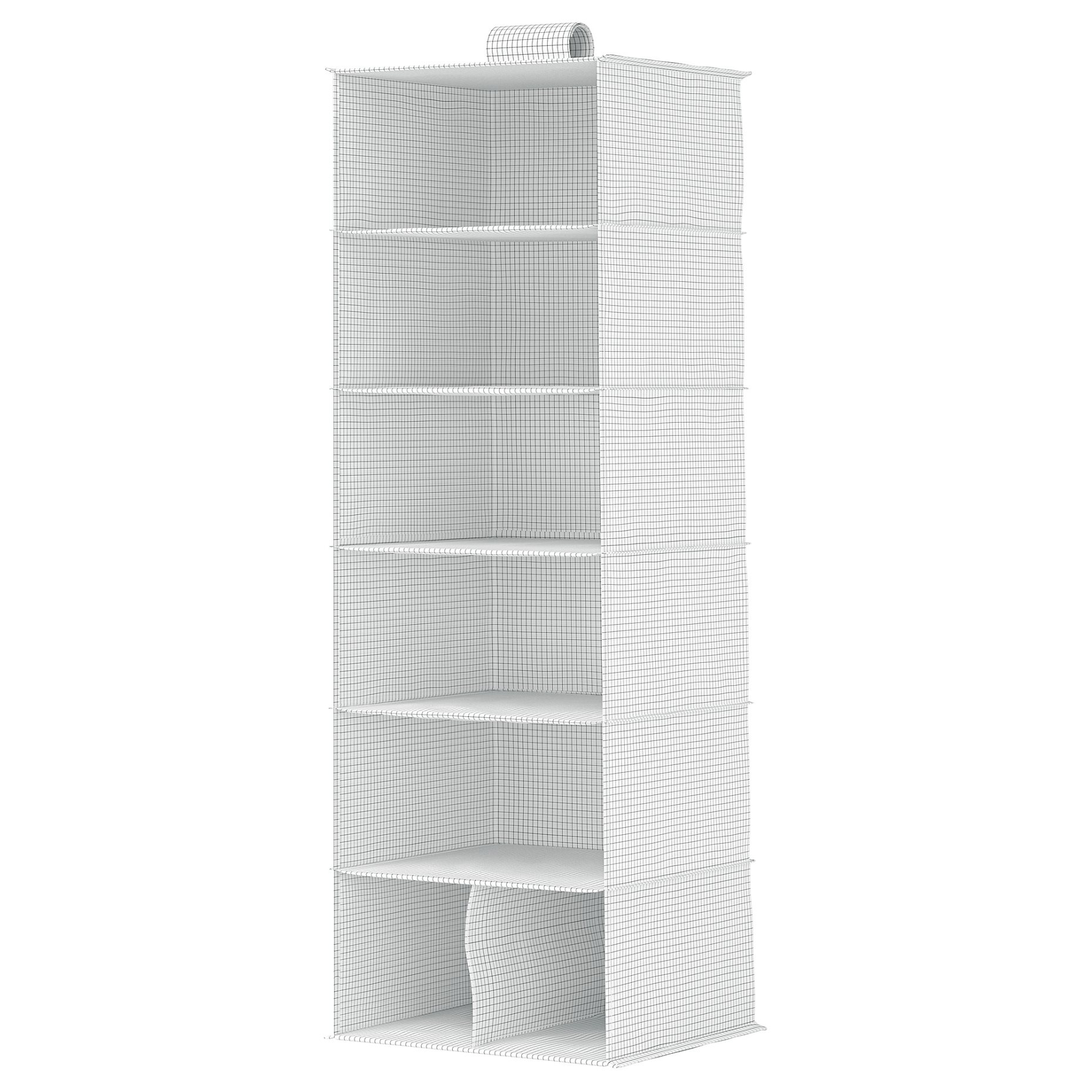 STUK, hanging storage with 7 compartments, 30x30x90 cm, 106.215.46