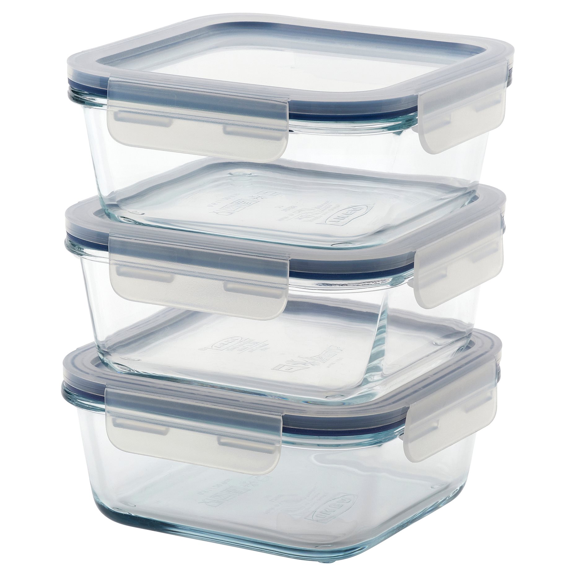 IKEA365+, food container with lid 3 pack, 600 ml, 106.238.33