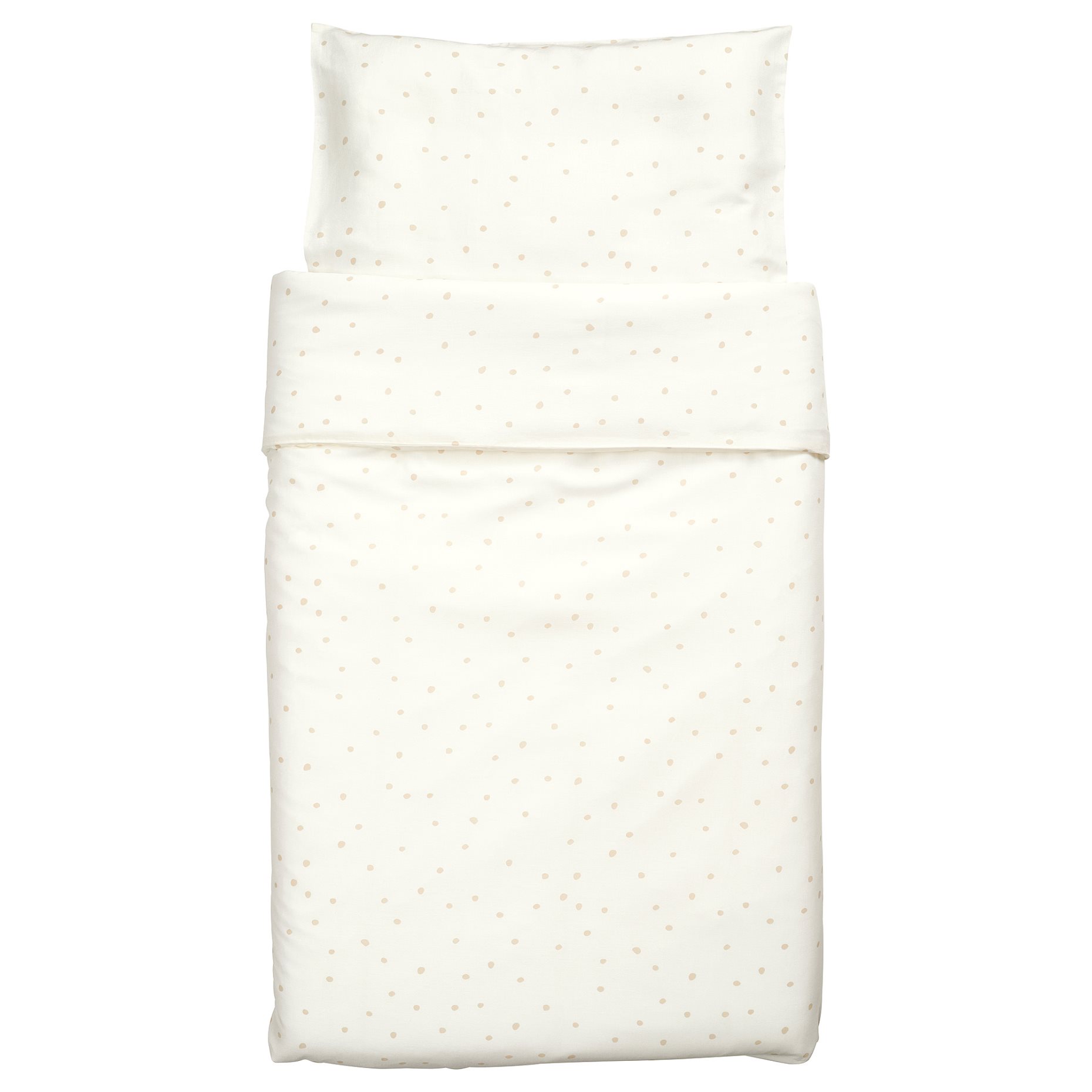 LEN, duvet cover 1 pillowcase for cot, 110x125/35x55 cm, 106.250.40