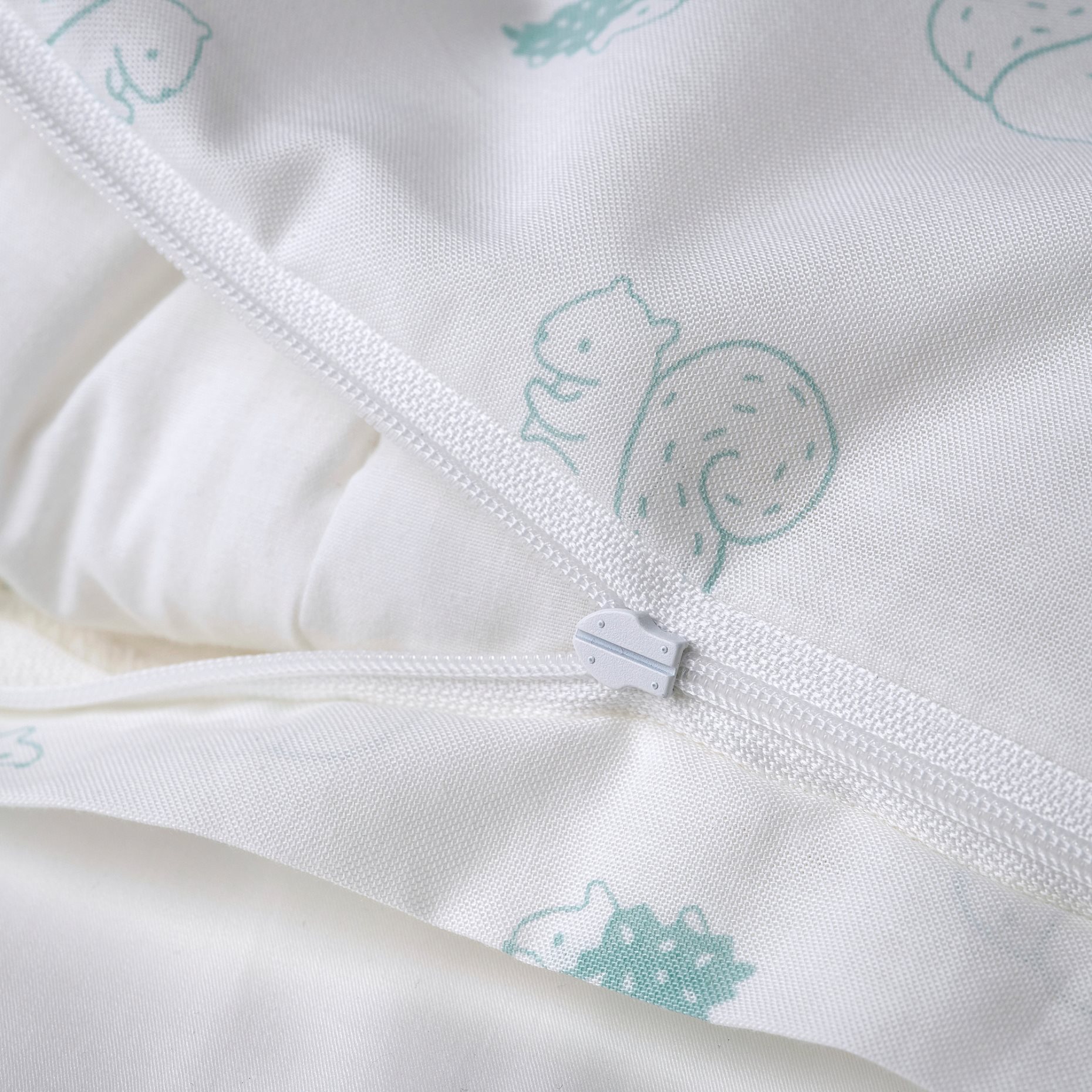 LEN, duvet cover 1 pillowcase for cot, 110x125/35x55 cm, 106.280.67