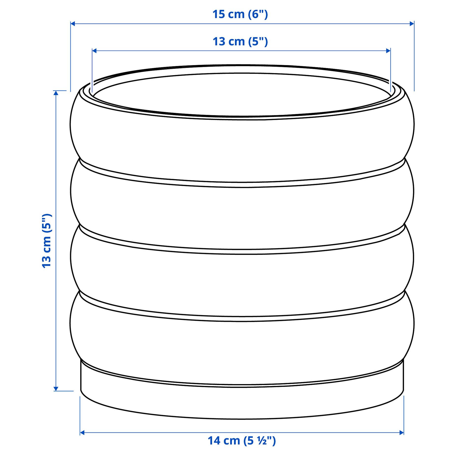 HASSELBUKETT, plant pot in/outdoor, 12 cm, 106.413.56