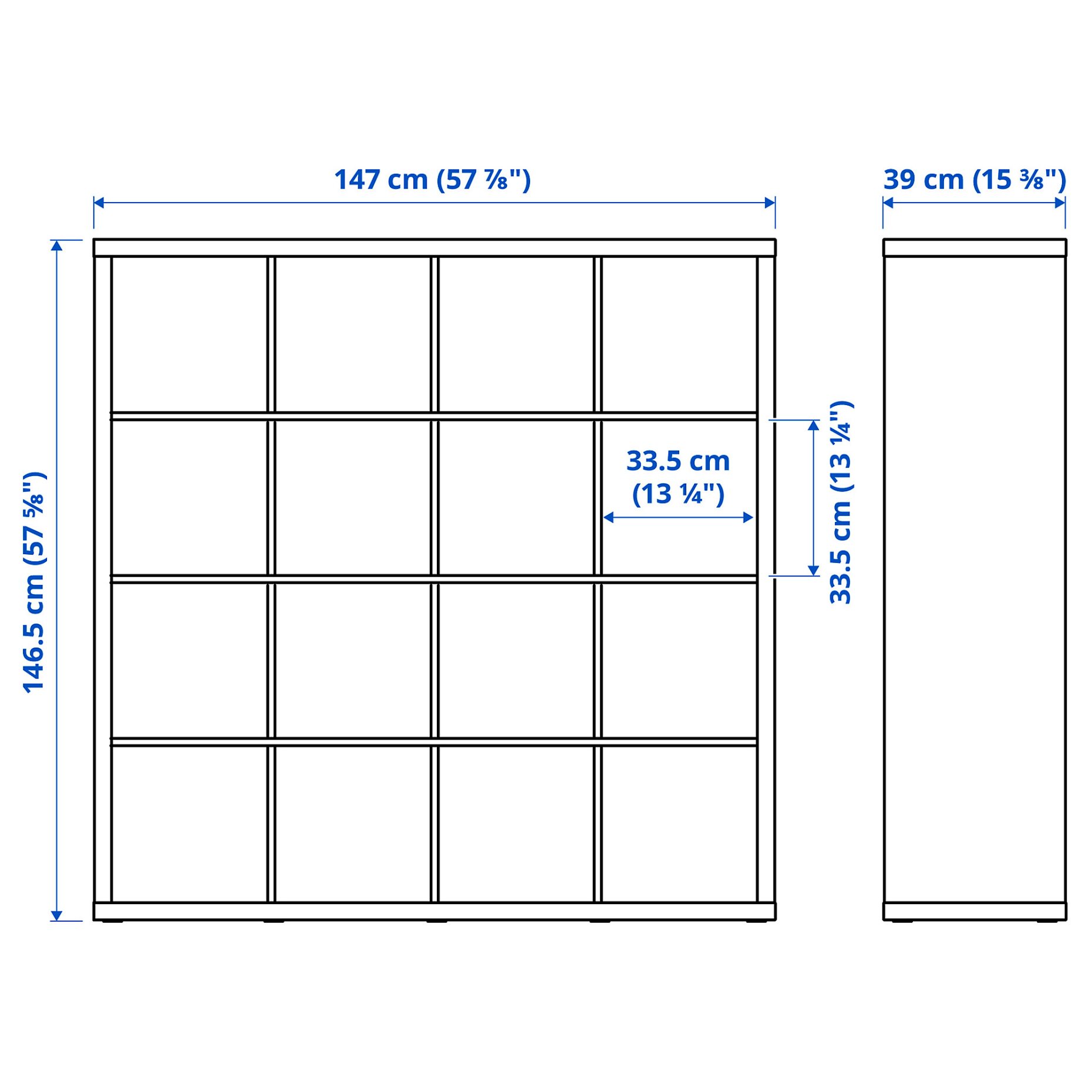 KALLAX, shelving unit with 8 inserts, 190.305.92