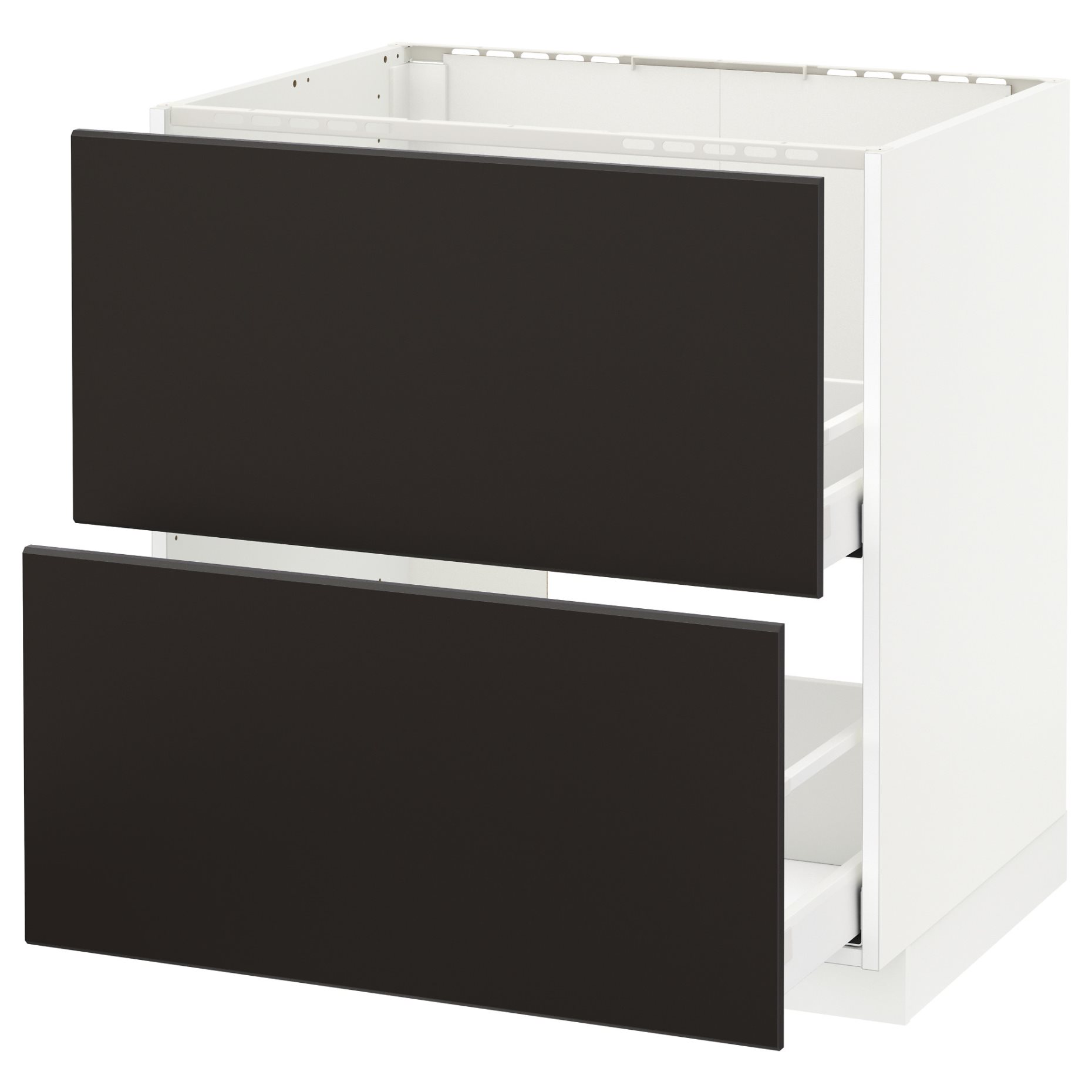 METOD/MAXIMERA, base cabinet for sink+2 fronts/2 drawers, 192.130.49