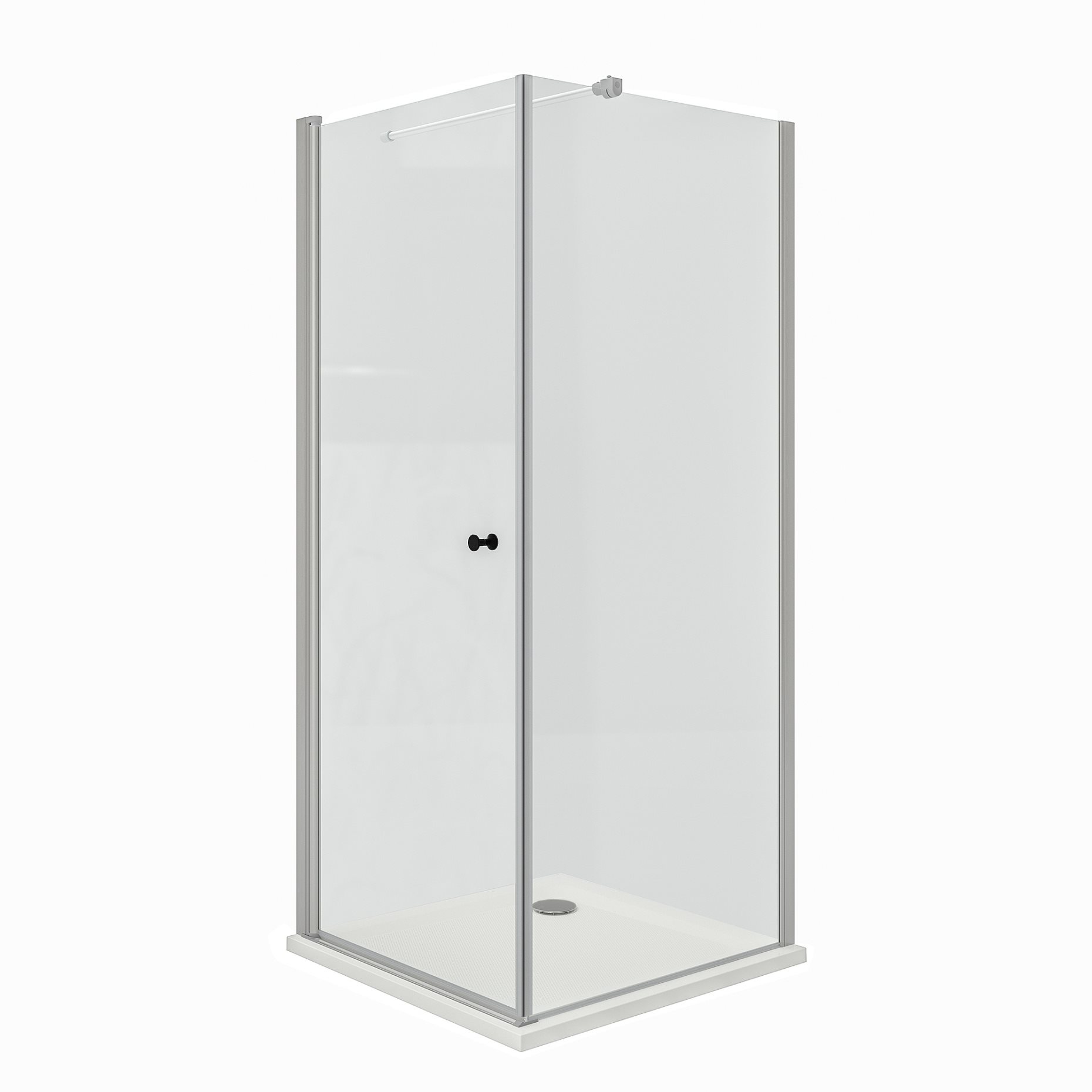 OPPEJEN/FOTINGEN, shower enclosure with tray, 90x90x205 cm, 193.262.49