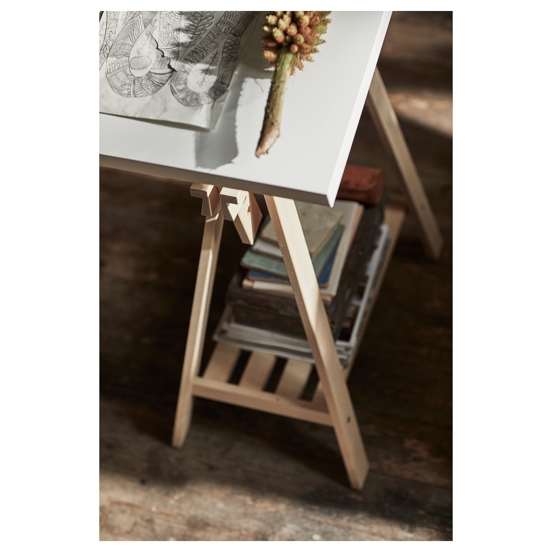 LAGKAPTEN/MITTB, desk, 140x60 cm, 194.171.93