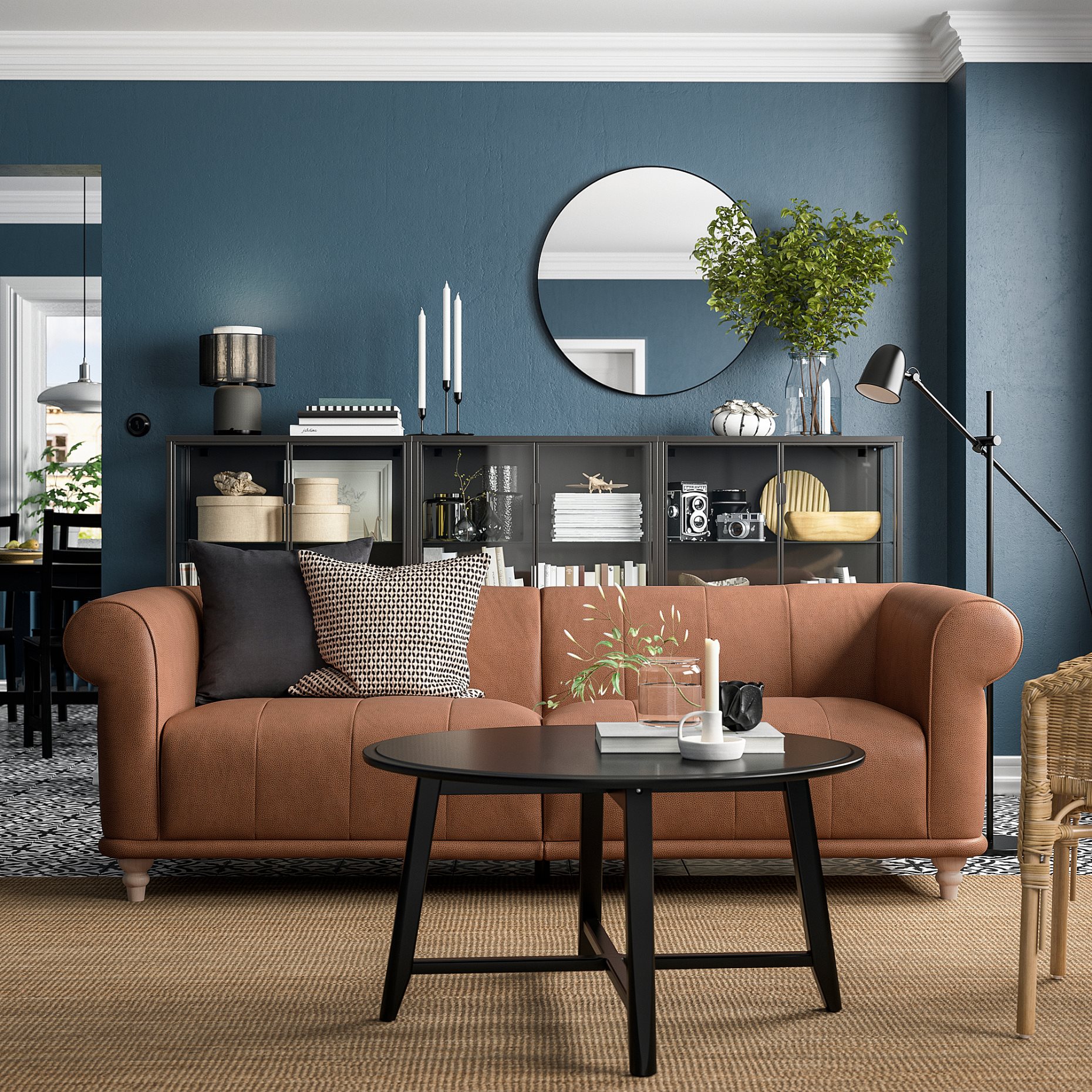 VISKAFORS, 3-seat sofa, 194.433.52