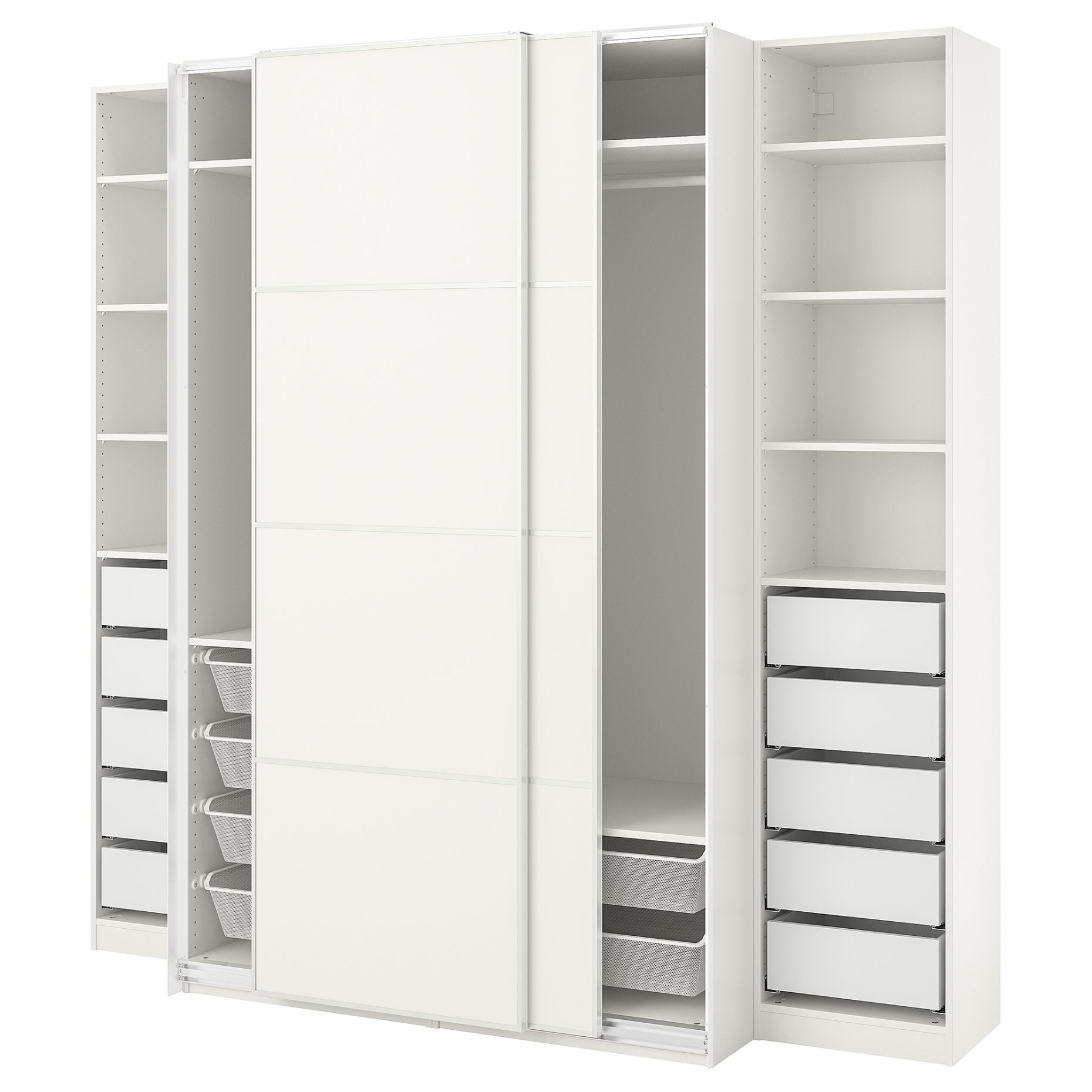 PAX/MEHAMN, wardrobe combination, 250x66x236 cm, 195.023.51