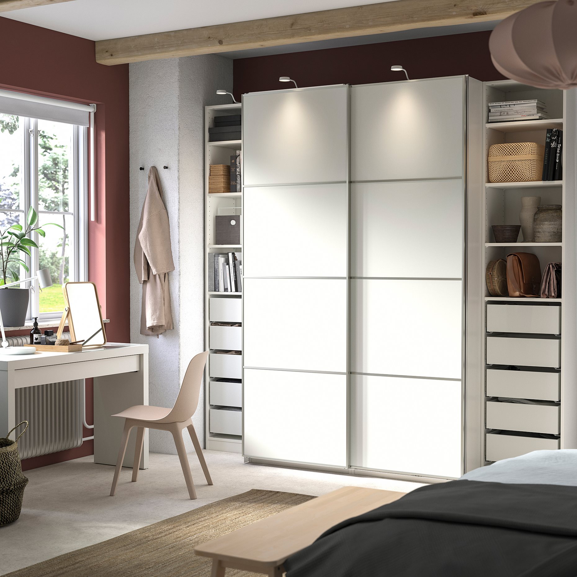 PAX/MEHAMN, wardrobe combination, 250x66x236 cm, 195.023.51