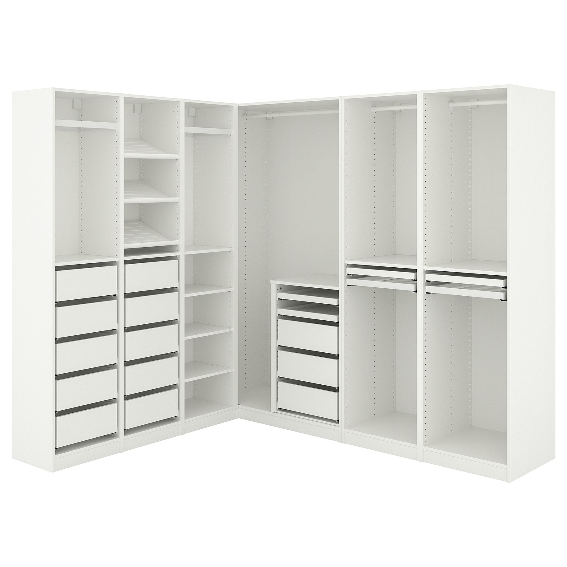 PAX, corner wardrobe, 211/213x201 cm, 195.031.38