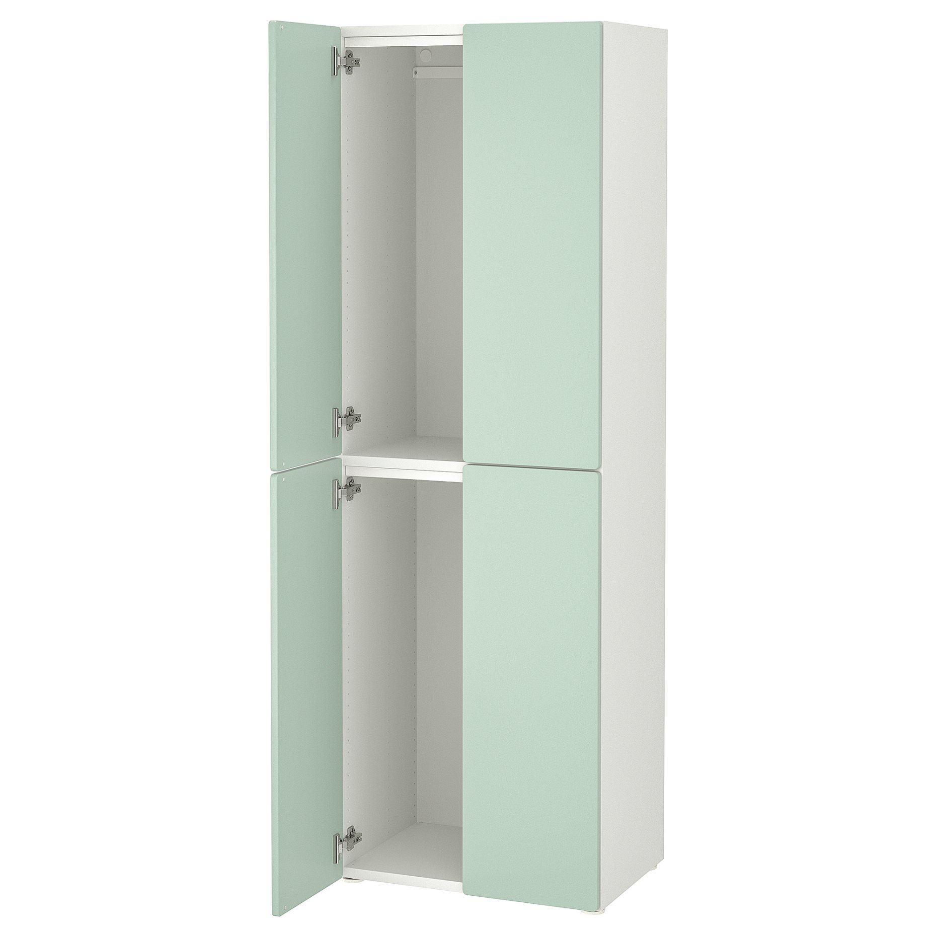 SMASTAD/PLATSA, wardrobe with 2 clothes rails, 60x42x181 cm, 195.489.76