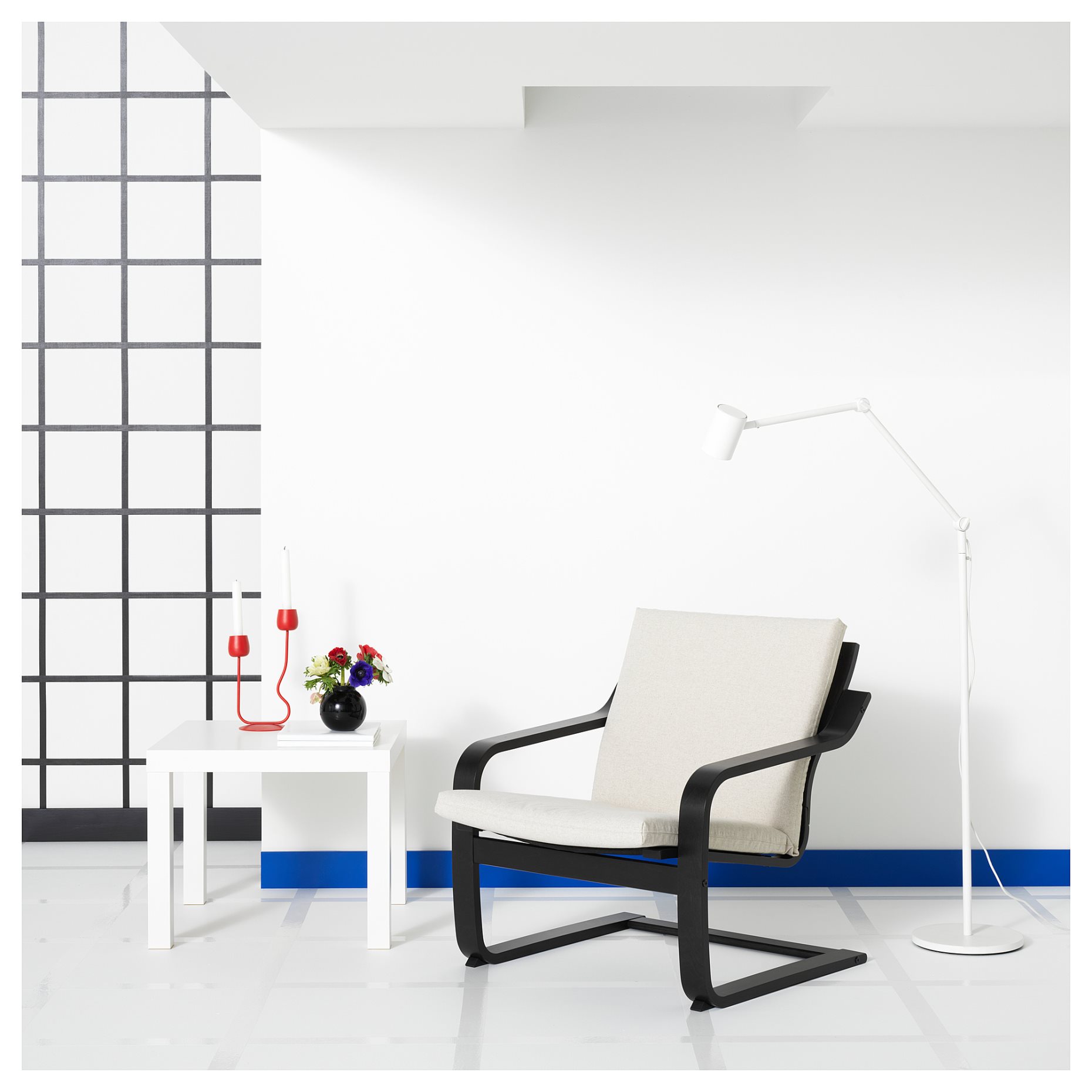 POÄNG, low-back armchair, 195.516.00