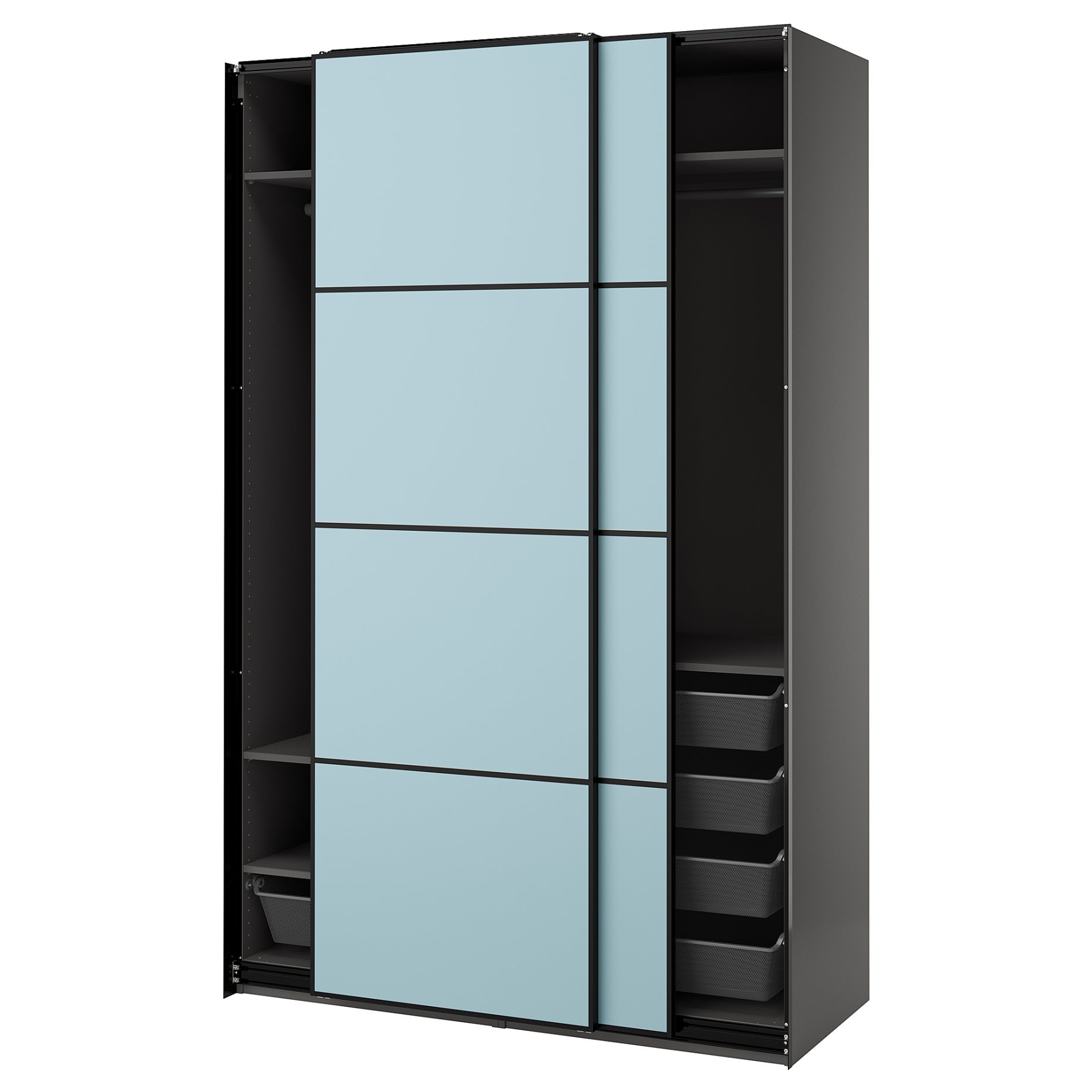 PAX/MEHAMN, wardrobe combination, 150x66x236 cm, 195.516.81