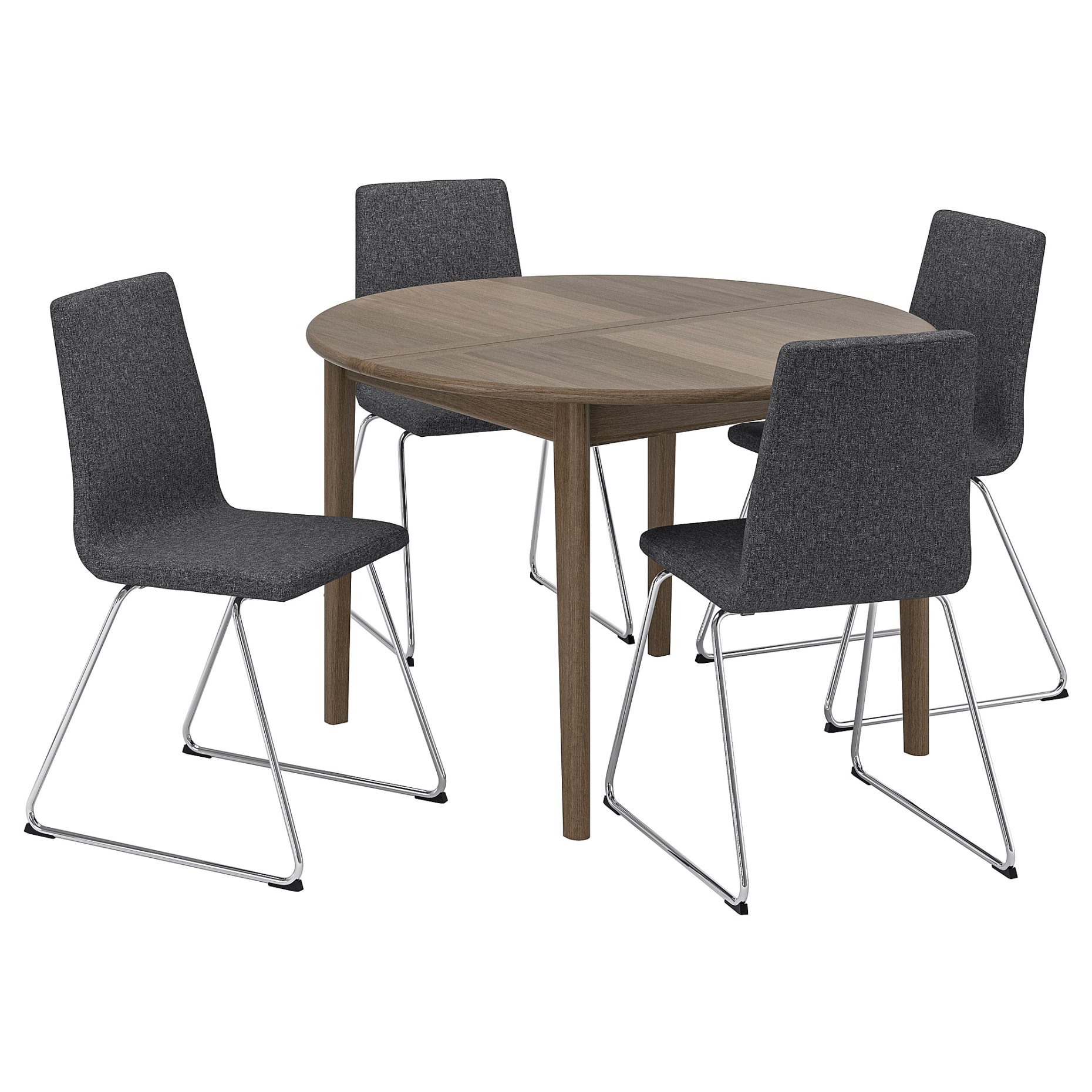 SKANSNAS/LILLAN, table and 4 chairs, 115/170 cm, 195.616.42