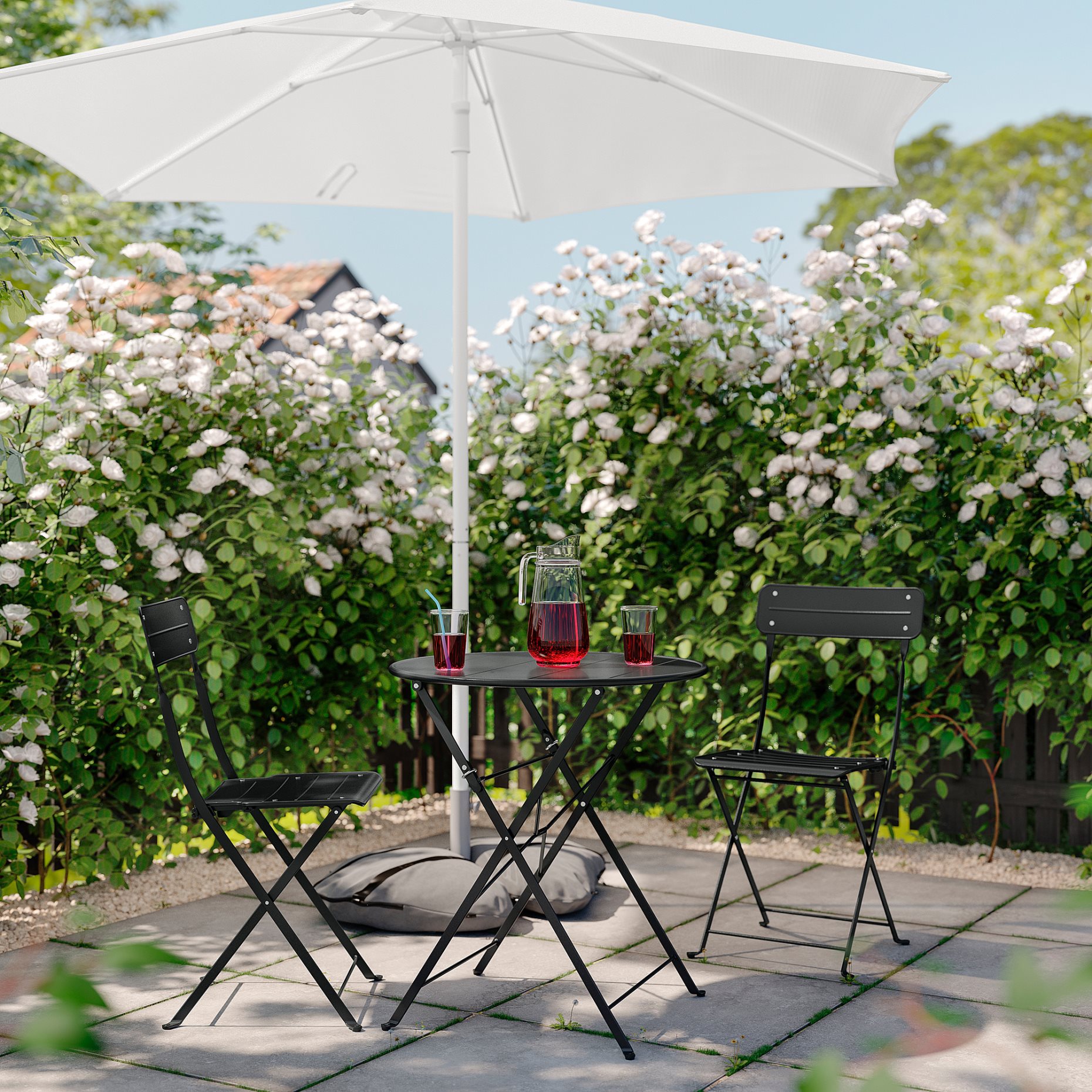SUNDSÖ, table and 2 folding chairs/outdoor, 65 cm, 195.730.27