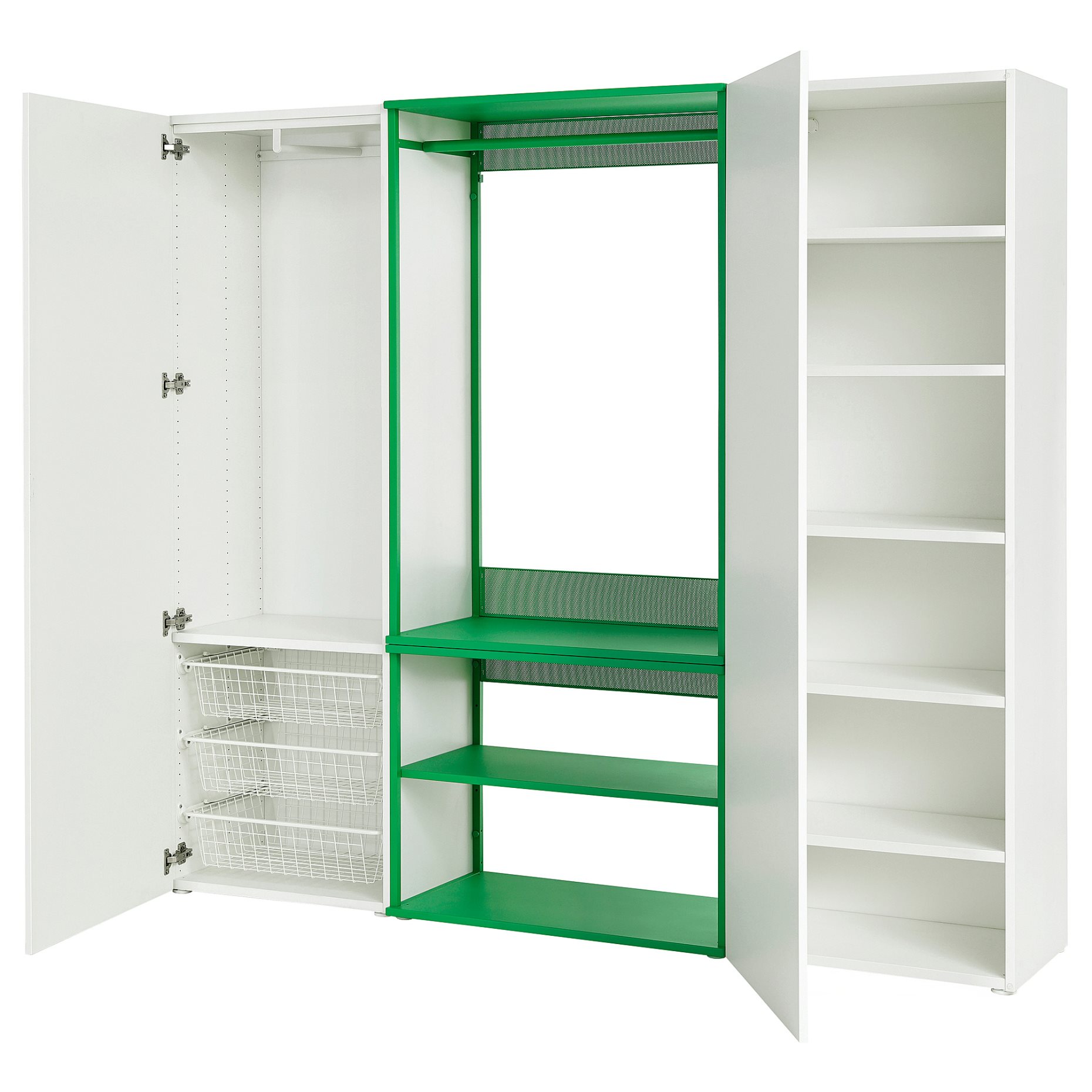 PLATSA, wardrobe with 2 doors, 200x42x181 cm, 195.937.75