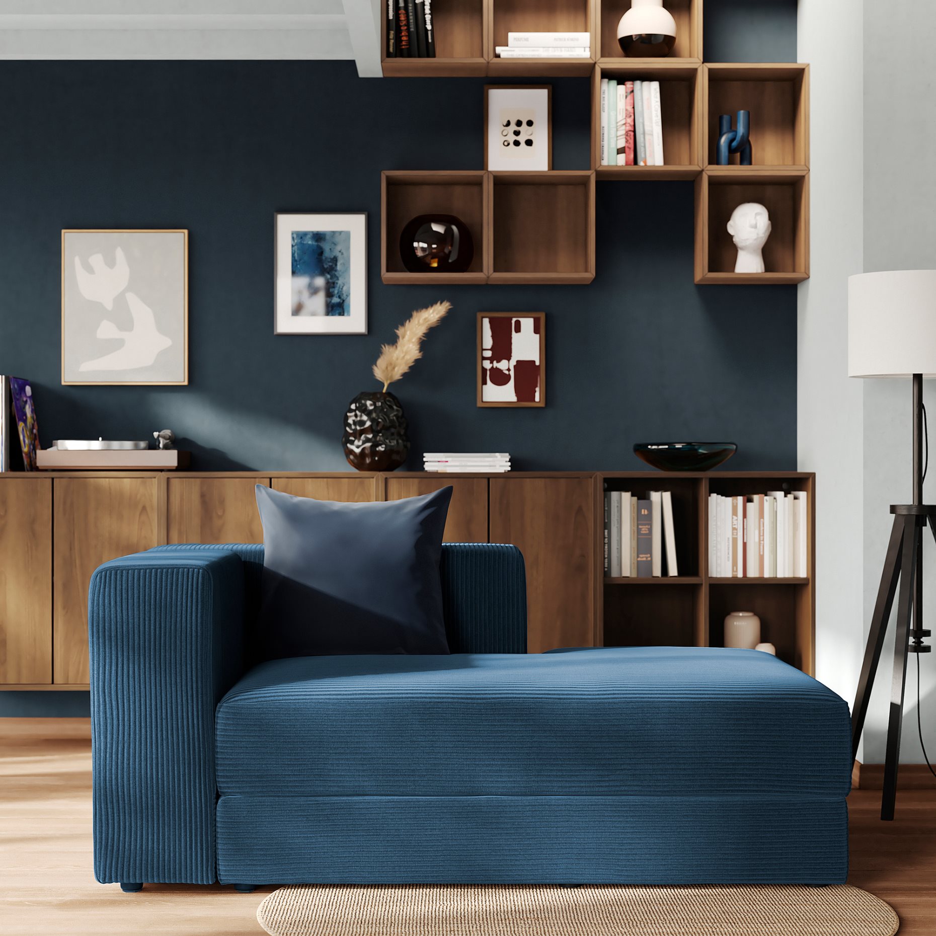 JÄTTEBO, chaise longue module with armrest, right, 196.077.44