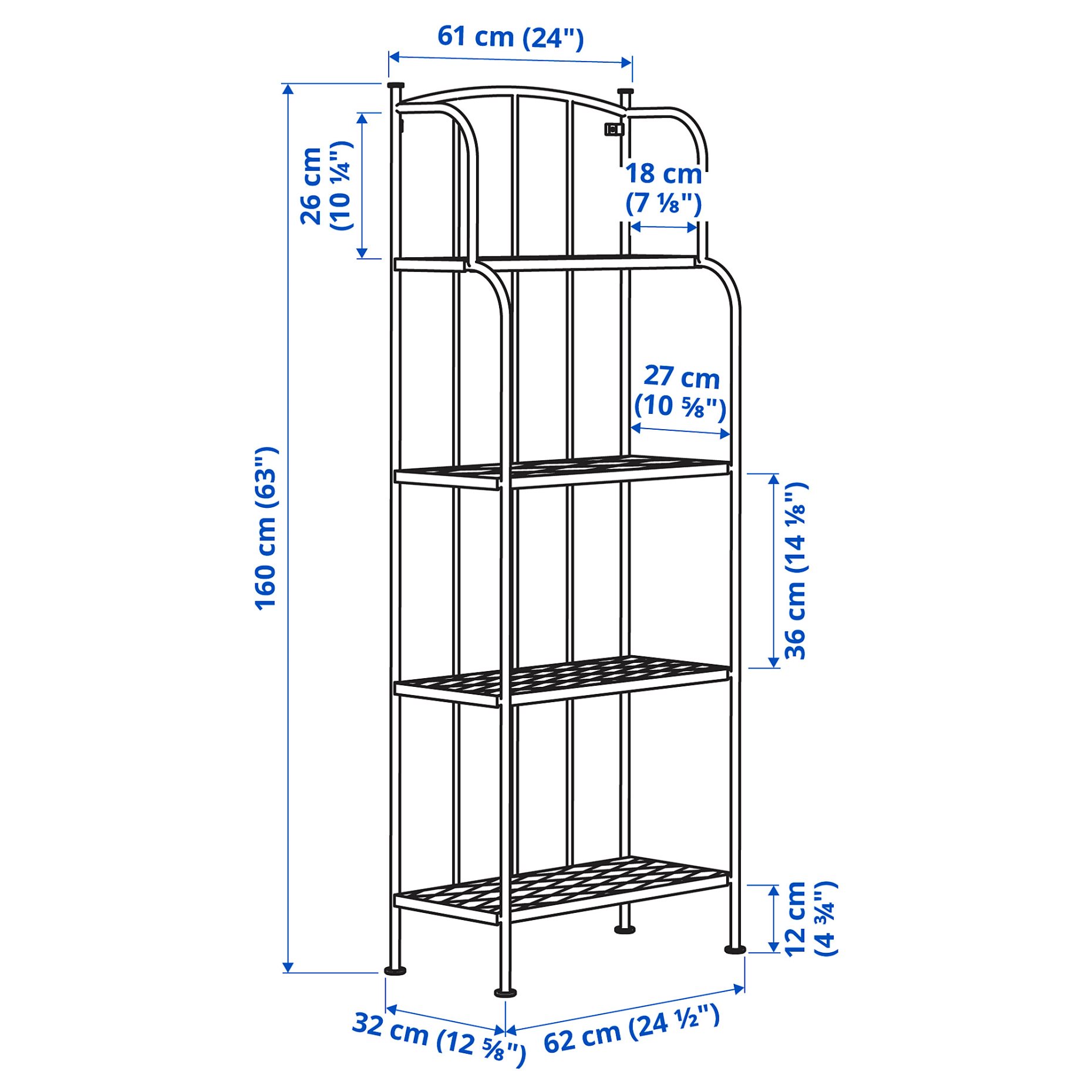 LÄCKÖ, shelving unit, outdoor, 201.518.37
