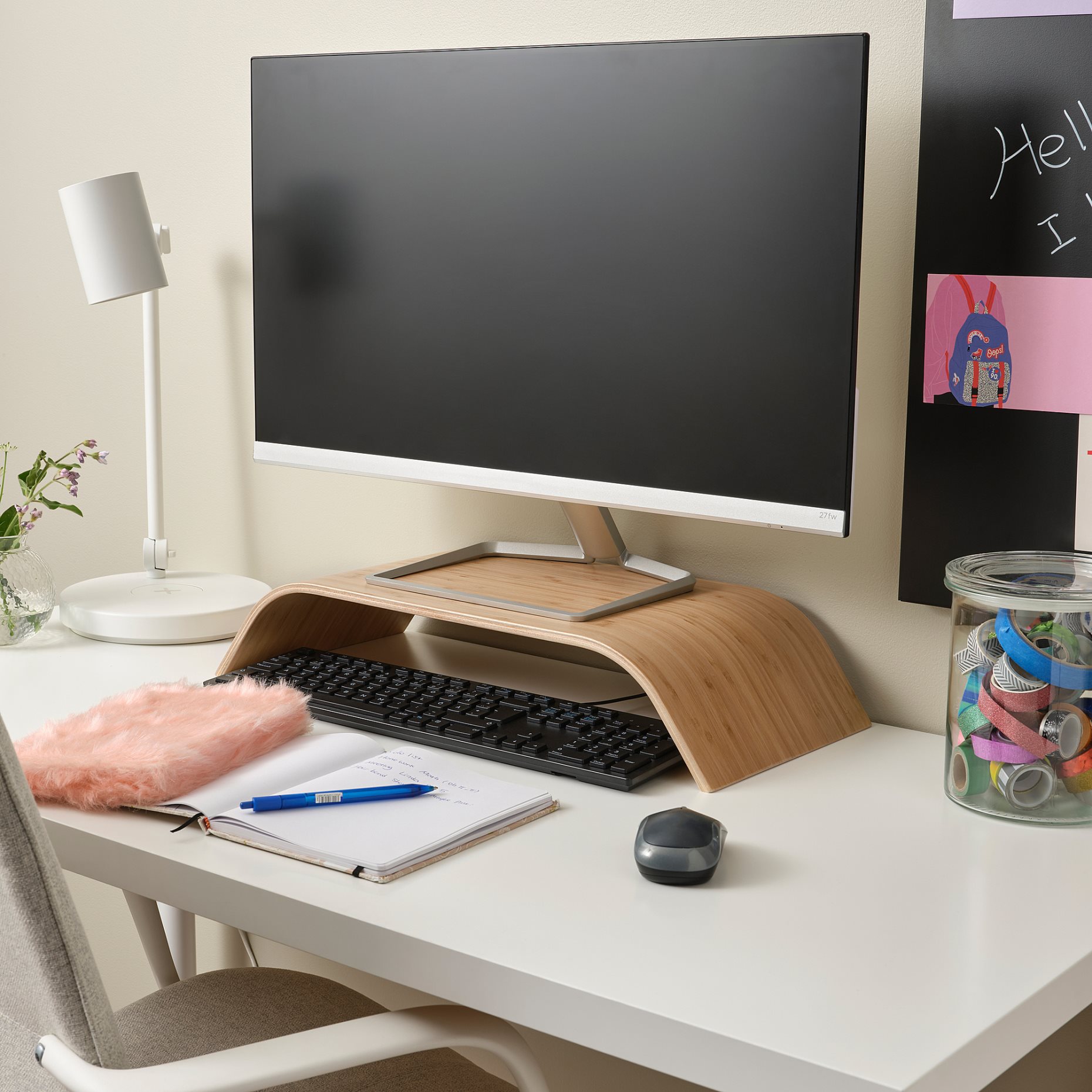 SIGFINN, monitor stand, fixed height, 53x24x10 cm, 203.629.29