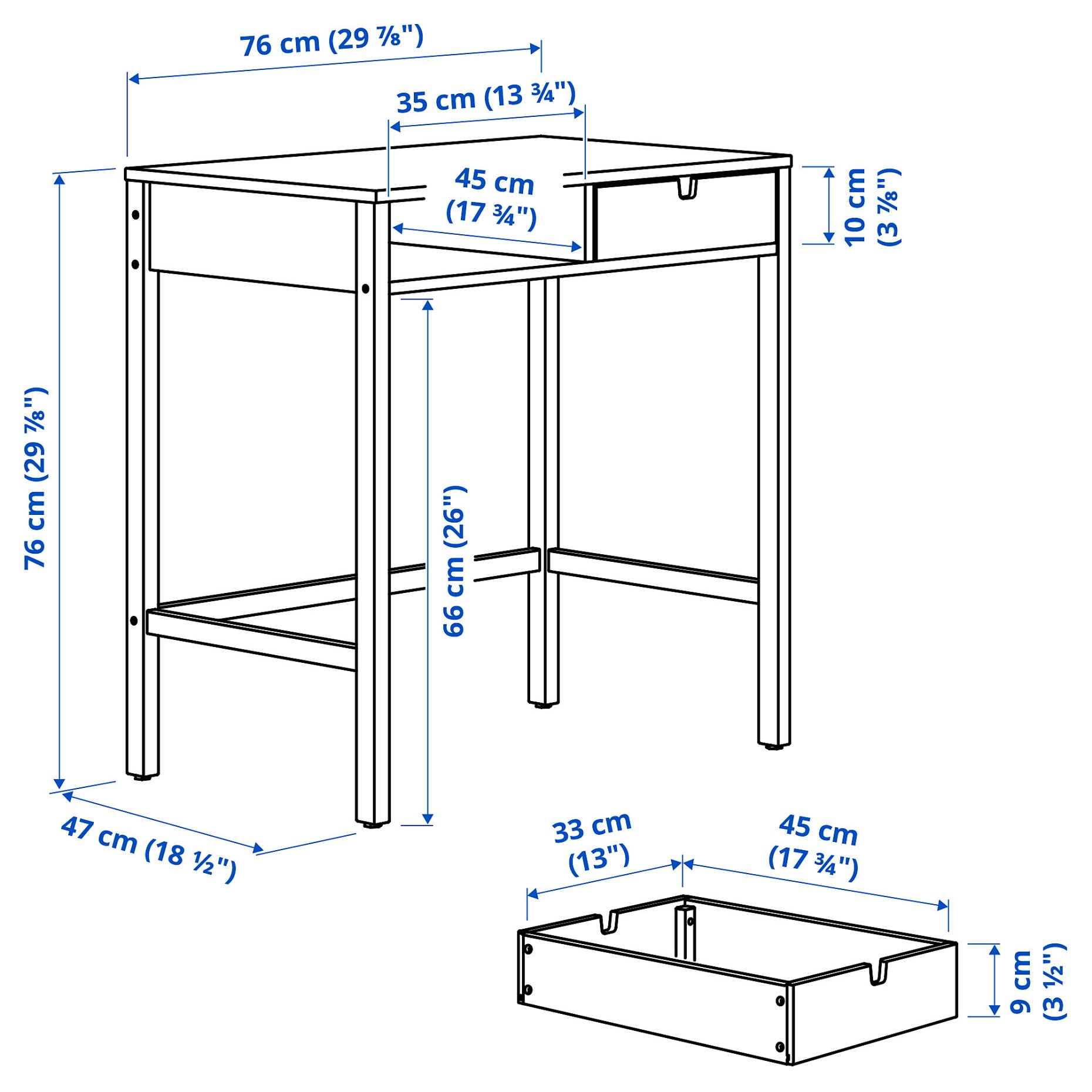 NORDKISA, dressing table, 204.394.72