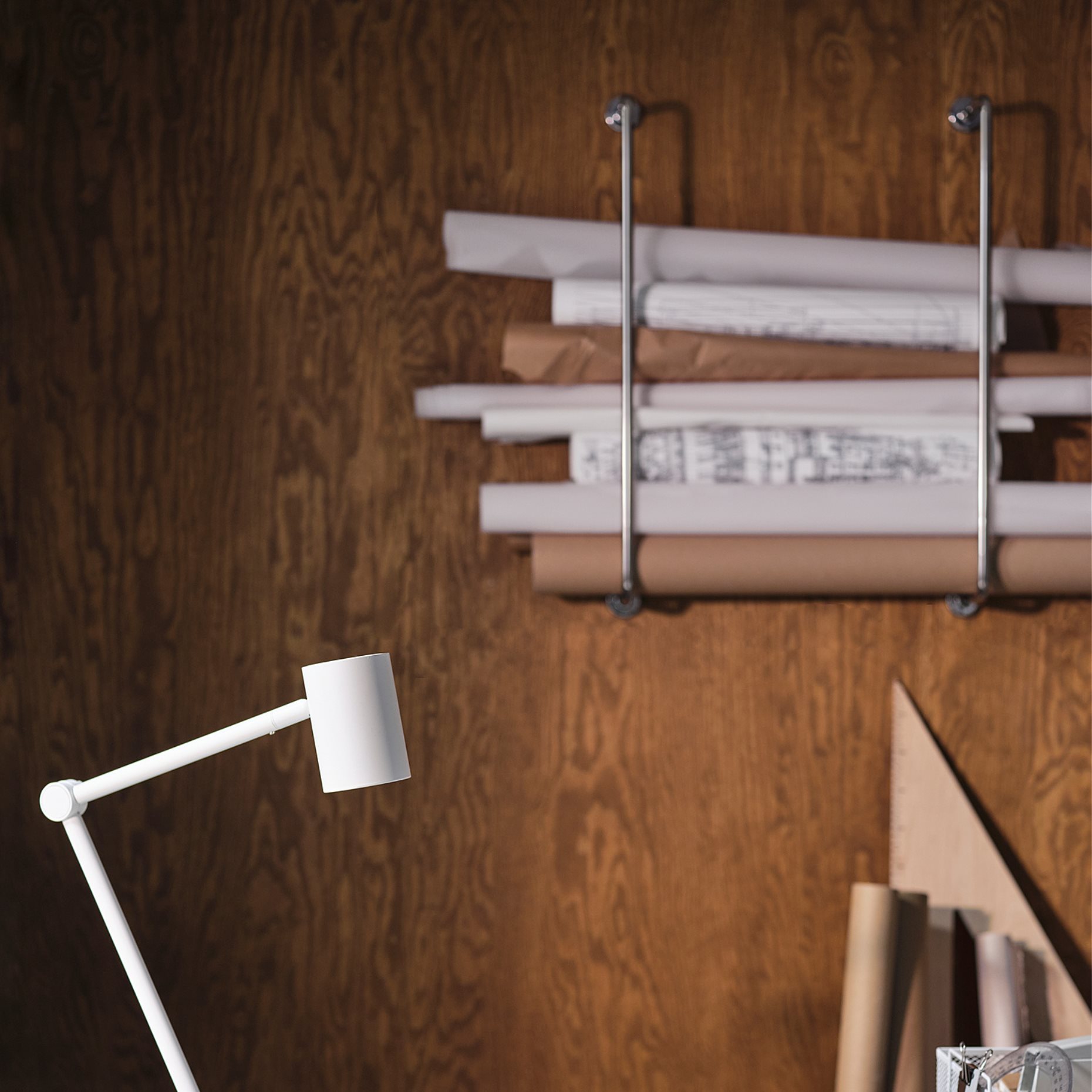 NYMÅNE, work lamp with wireless charging, 204.486.07