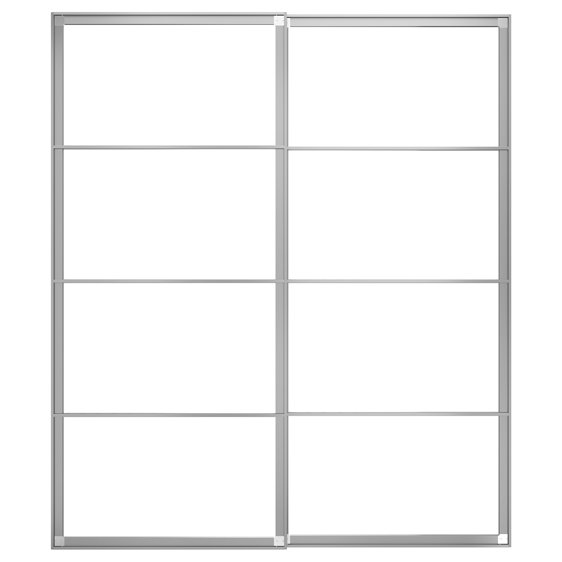 PAX, σκελετοί συρόμενων πορτών με ράγα, 200x236 cm, 204.581.92