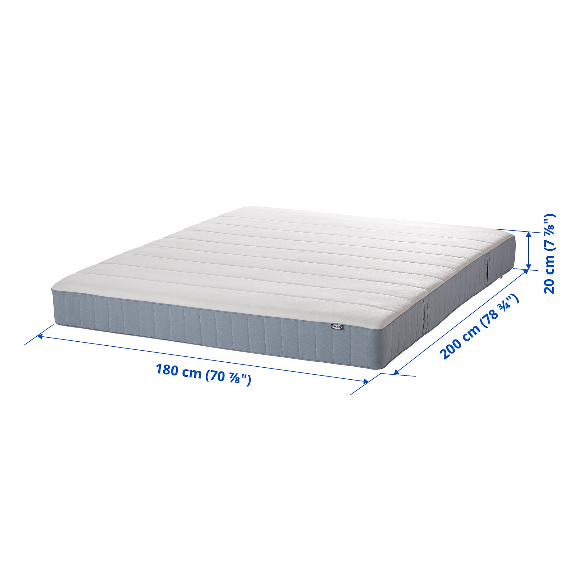 VESTERÖY, pocket sprung mattress/extra firm, 180x200 cm, 204.701.13