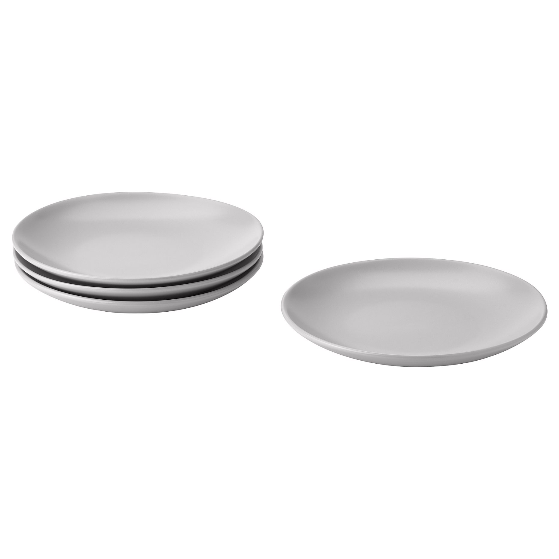 FÄRGKLAR, side plate/matt 4 pack, 20 cm, 204.794.20