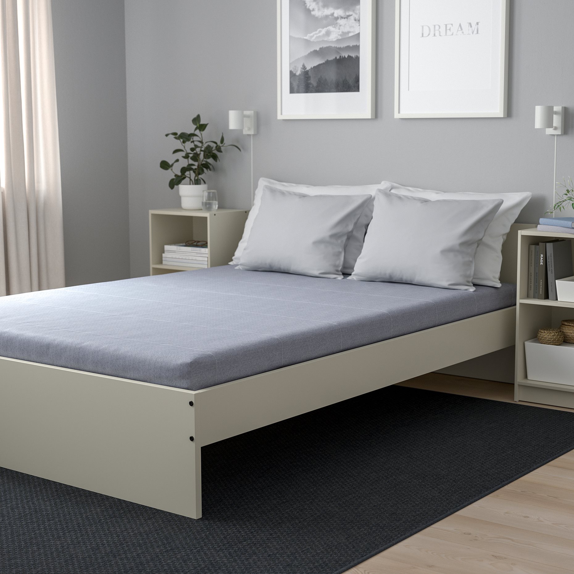 ÅGOTNES, foam mattress/firm, 140x200 cm, 204.808.43