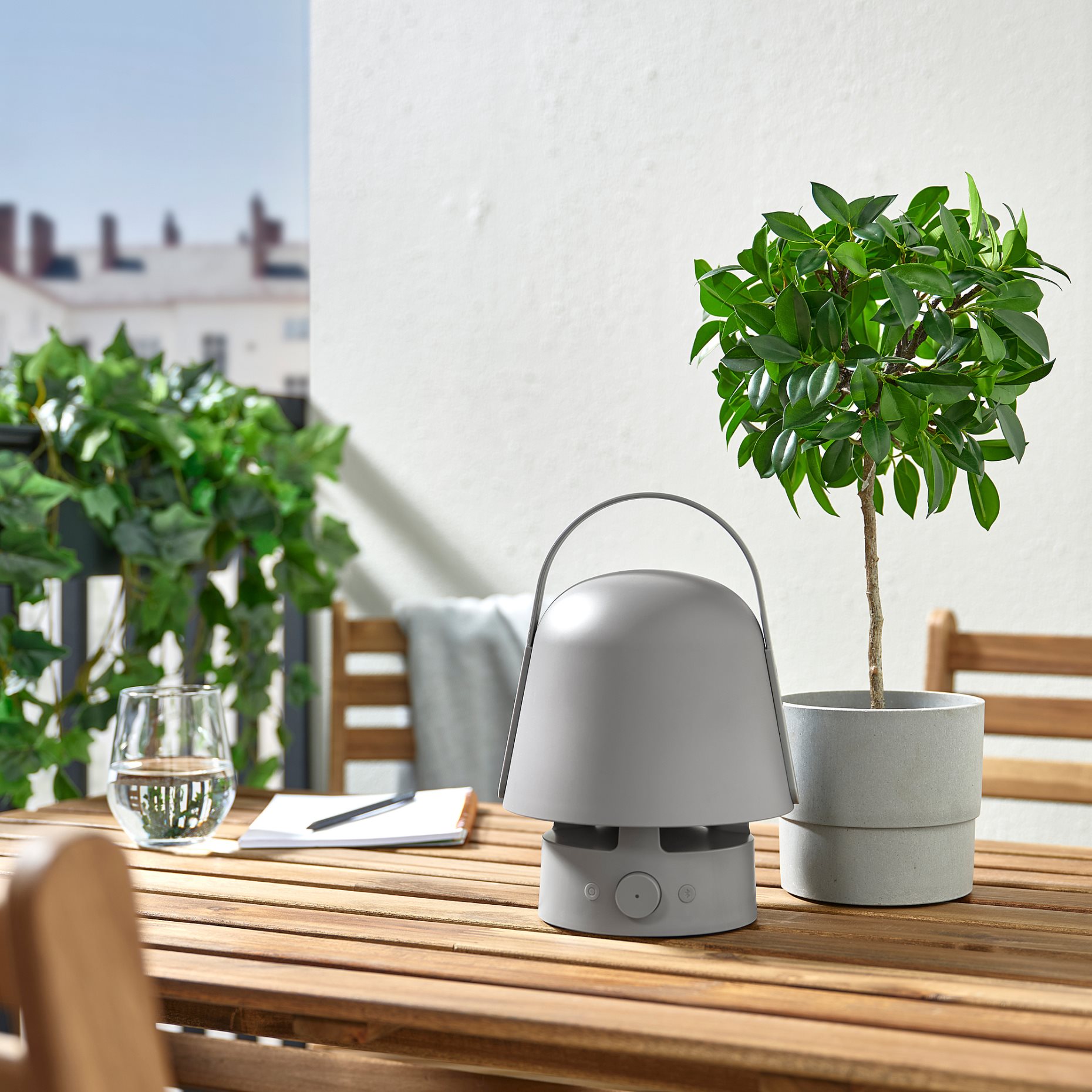 VAPPEBY, bluetooth speaker lamp outdoor, 205.107.36