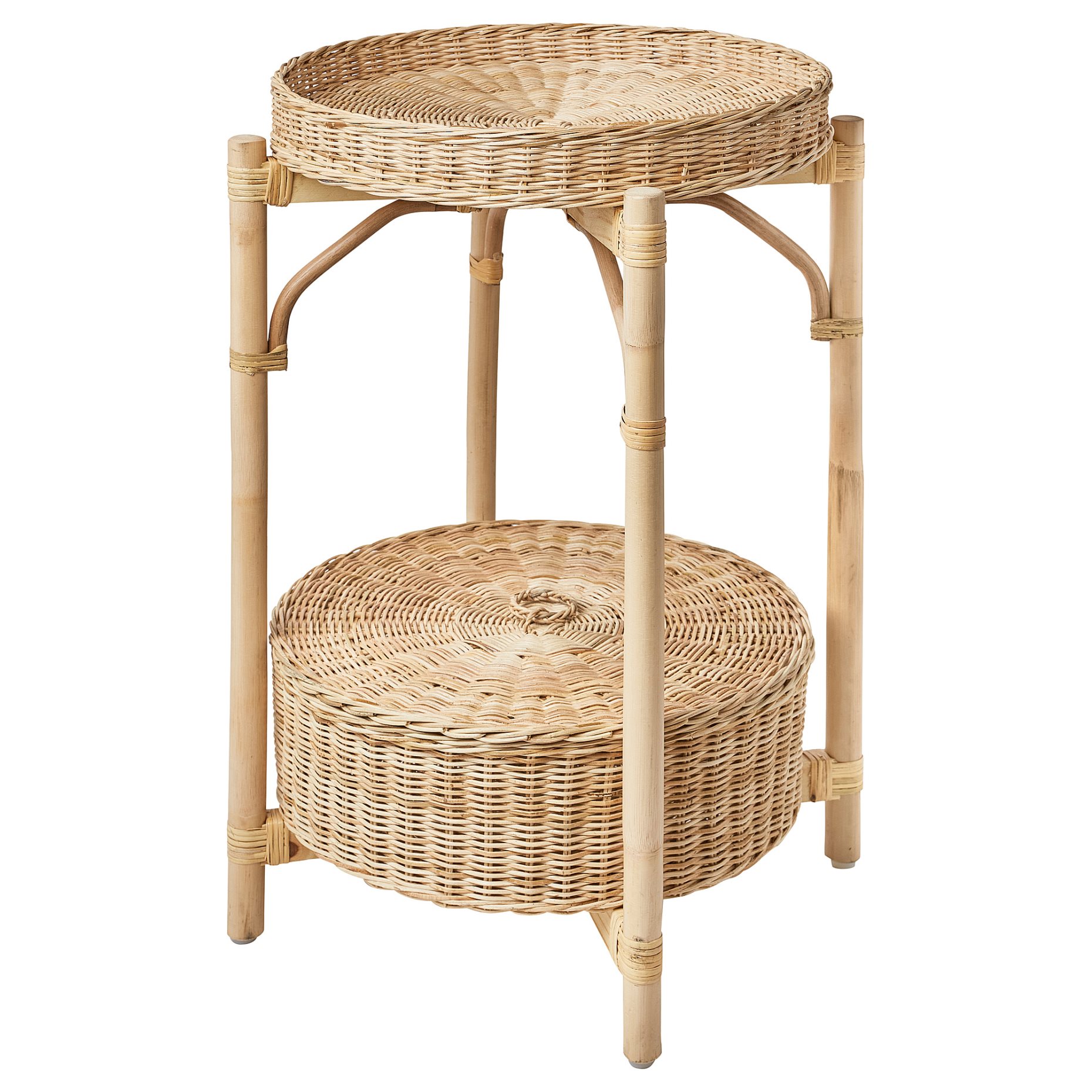 TOLKNING, bedside table/handmade, 52 cm, 205.126.60