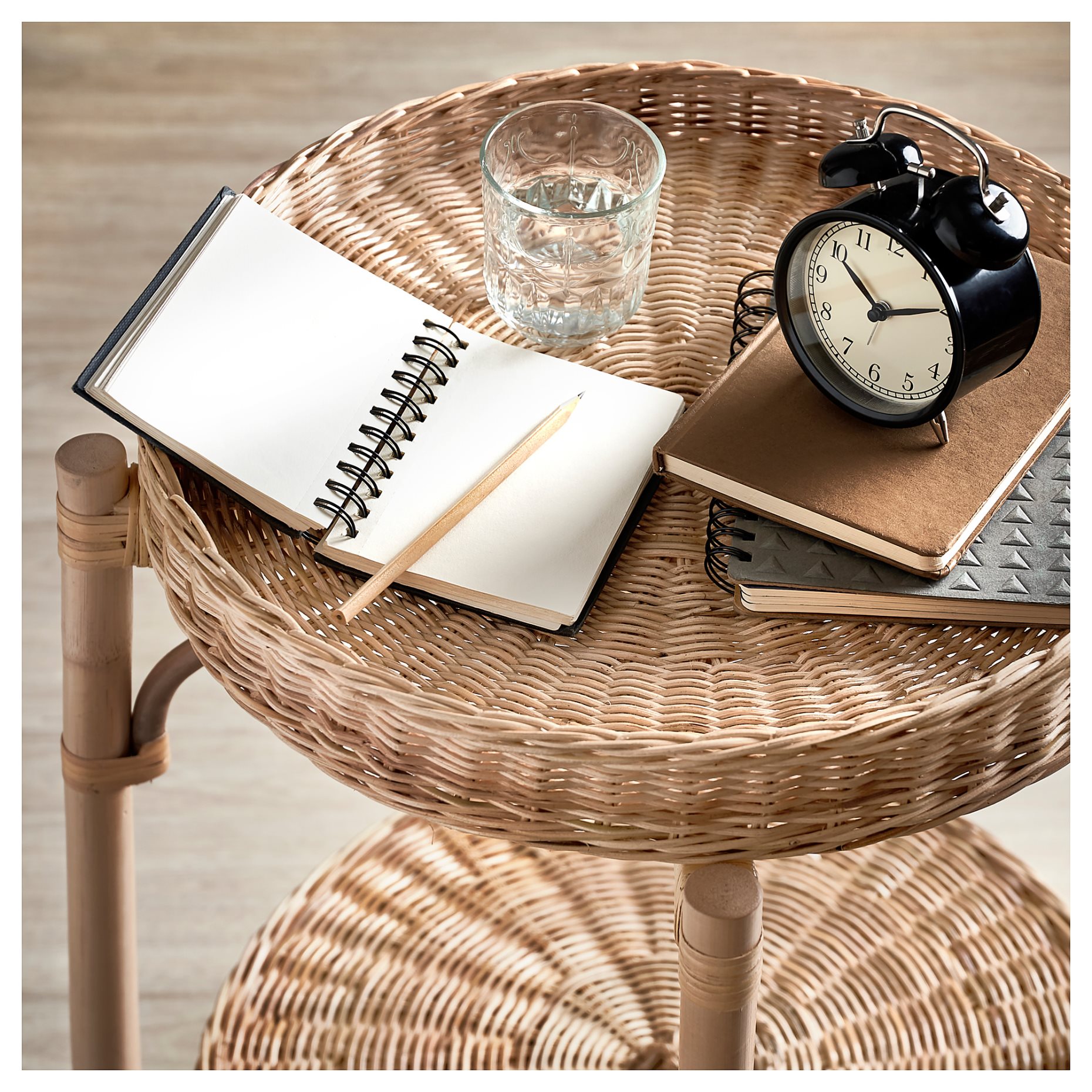 TOLKNING, bedside table/handmade, 52 cm, 205.126.60