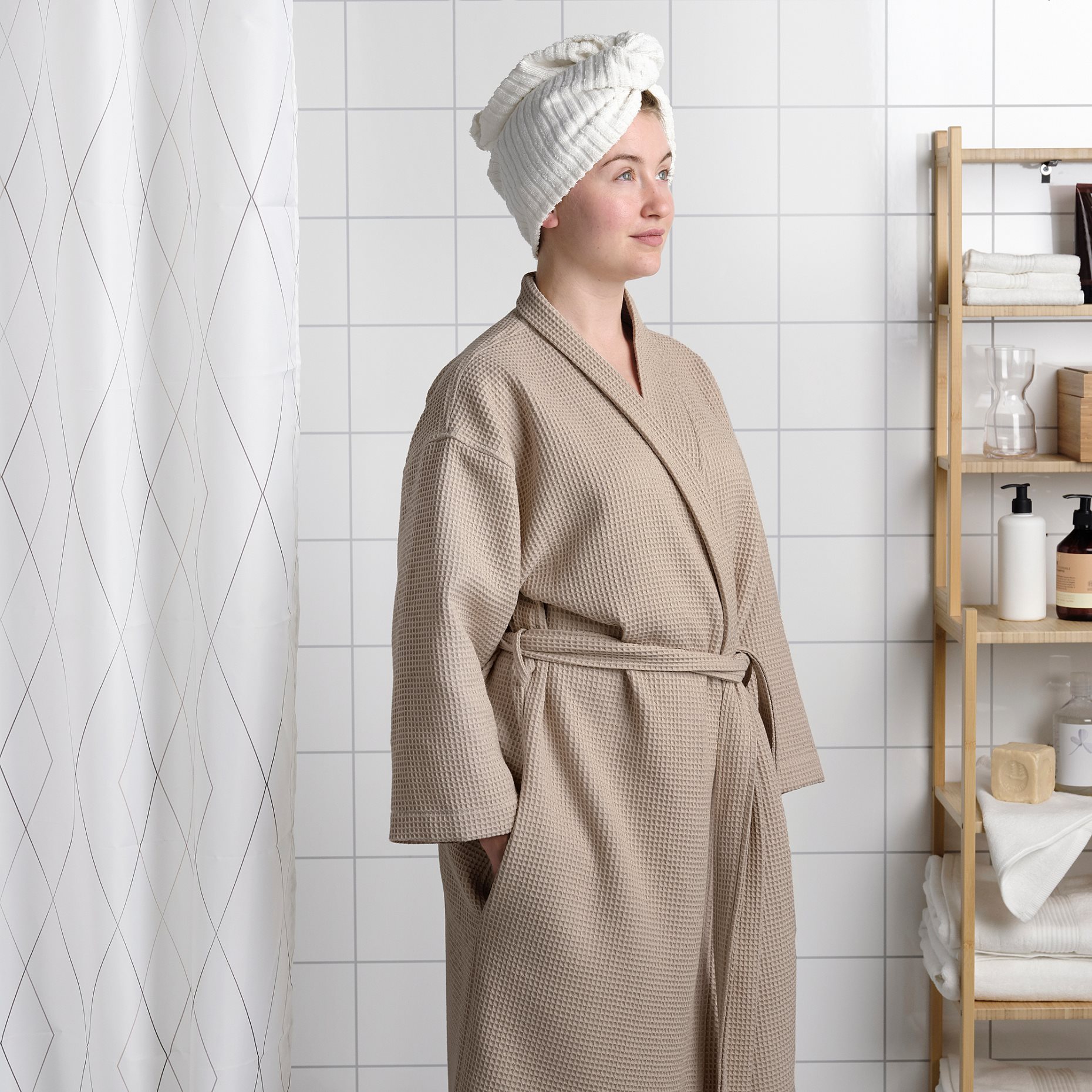 BJÄLVEN, bath robe, L/XL, 205.129.76