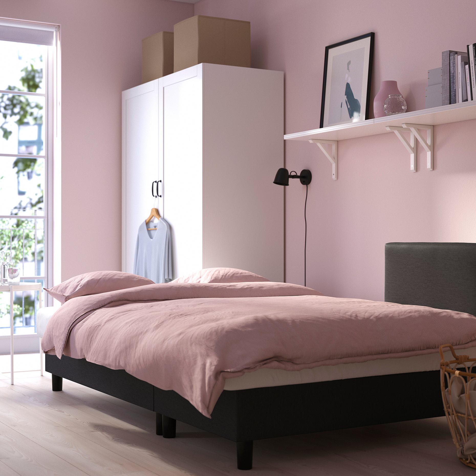ÄLVDALEN, 3-seat sofa-bed with chaise longue, 205.306.64