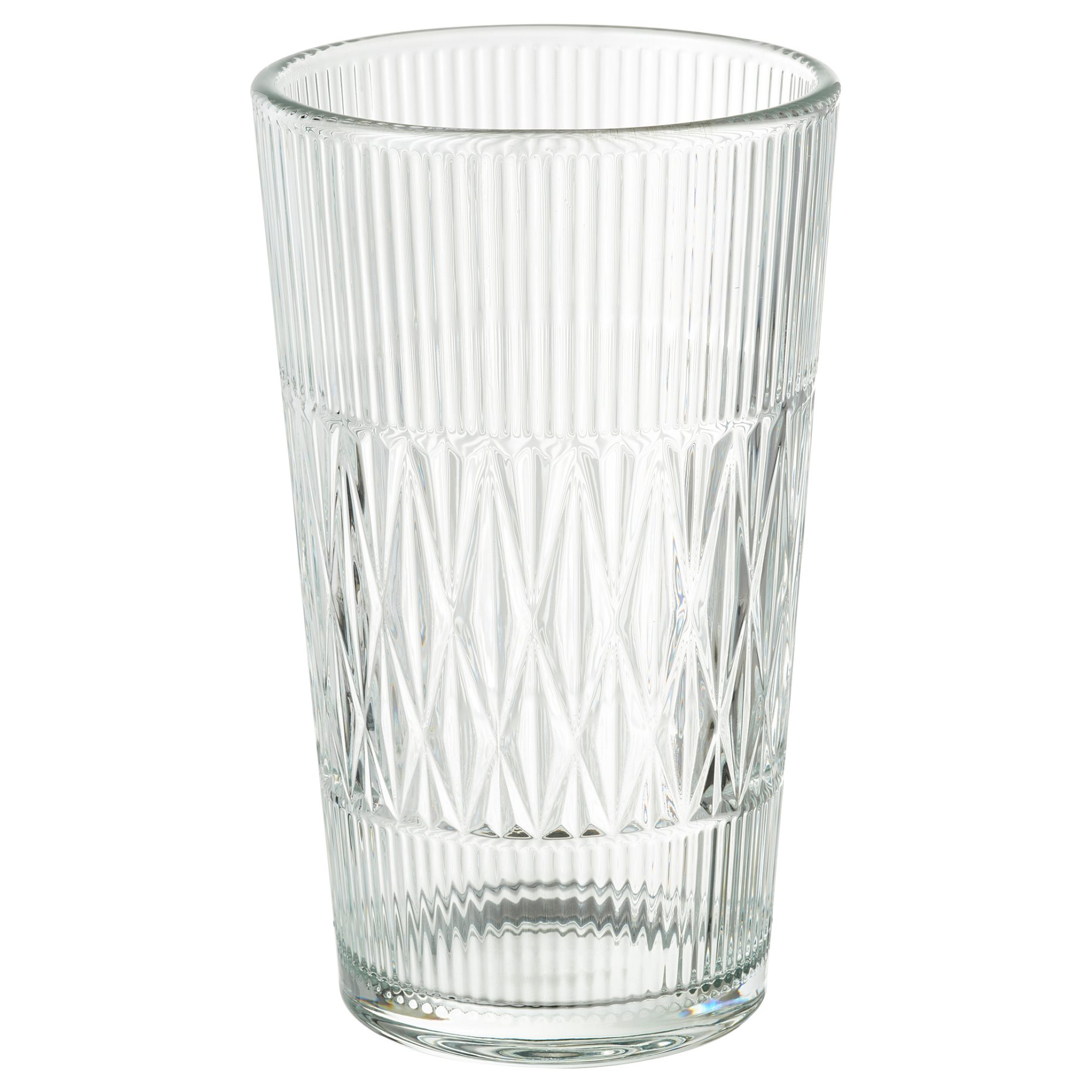 SMÄLLSPIREA, vase/glass/patterned, 22 cm, 205.421.72