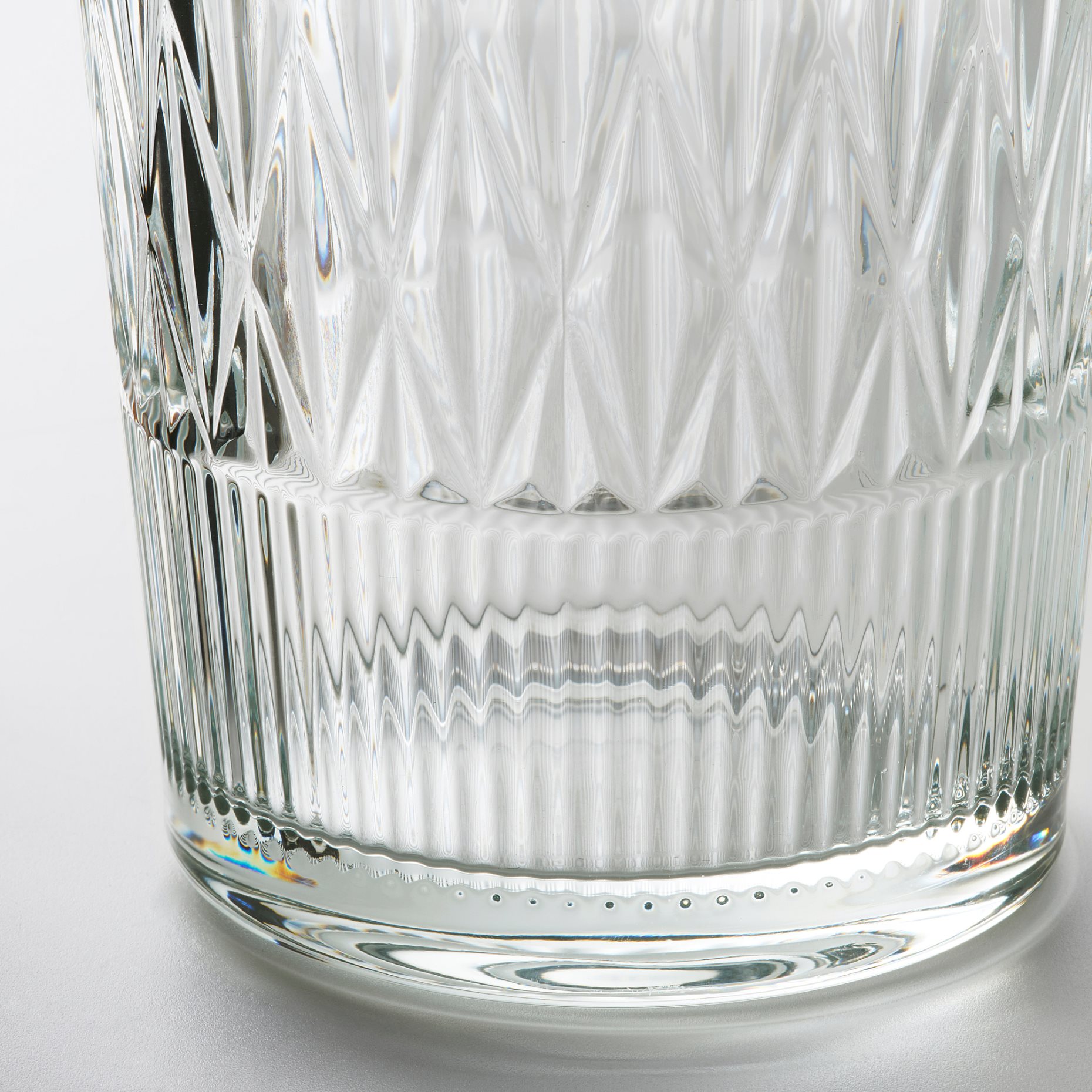 SMÄLLSPIREA, vase/glass/patterned, 22 cm, 205.421.72
