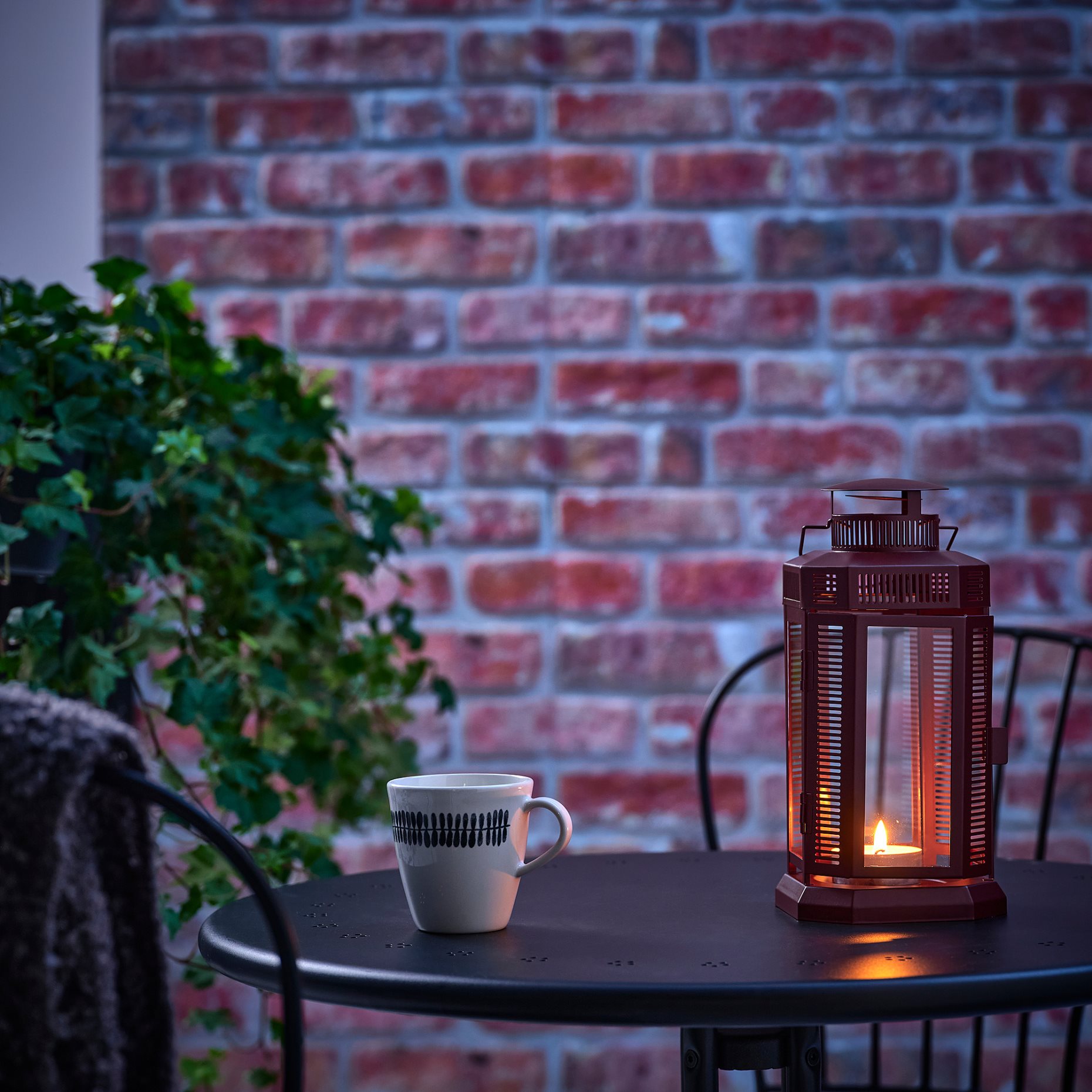 ENRUM, lantern for pillar candle in/outdoor, 28 cm, 205.480.89