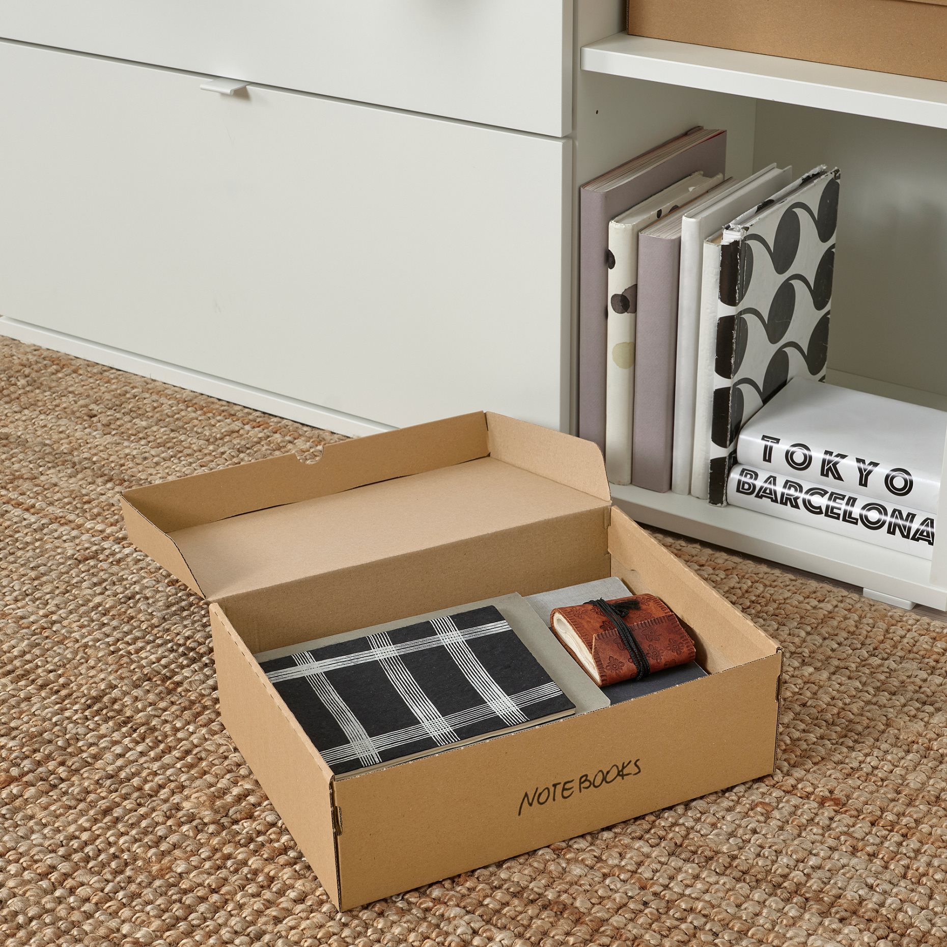 VATTENTRÅG, box with lid, 32x23x10 cm, 205.510.91