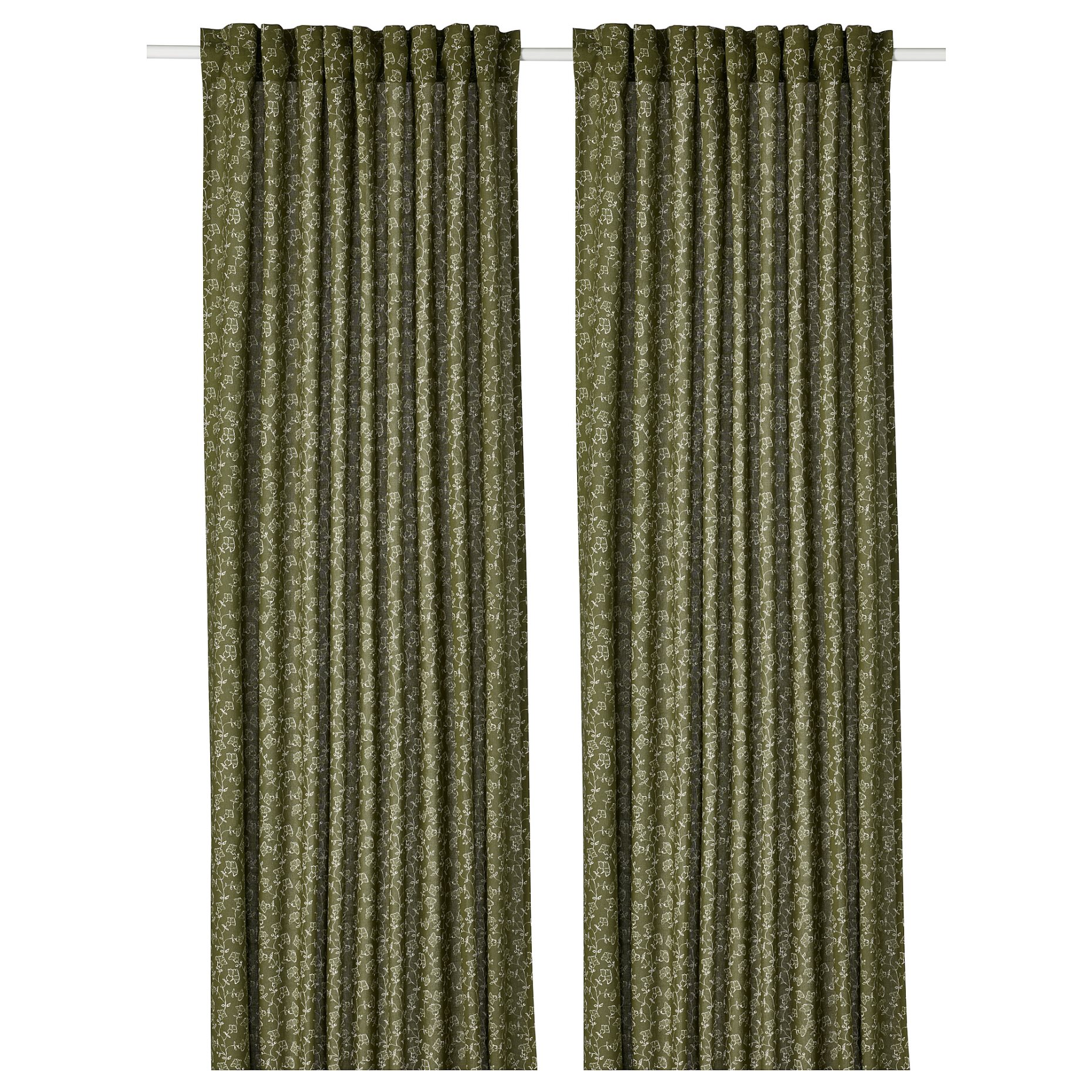 TRYSTÄVMAL, curtains 1 pair, 145x300 cm, 205.597.04