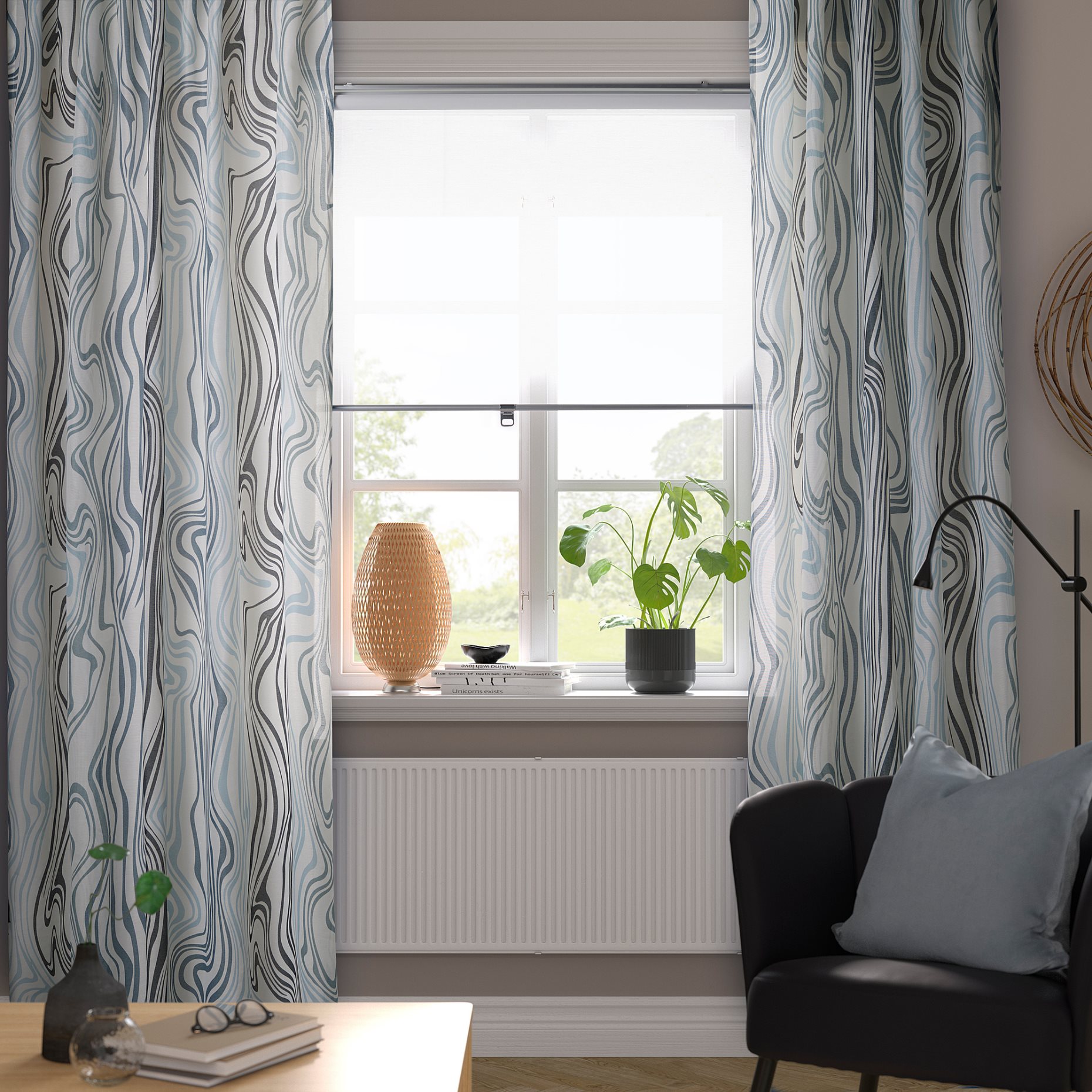 KLIPPNEJLIKA, curtains 1 pair, 145x300 cm, 205.621.22