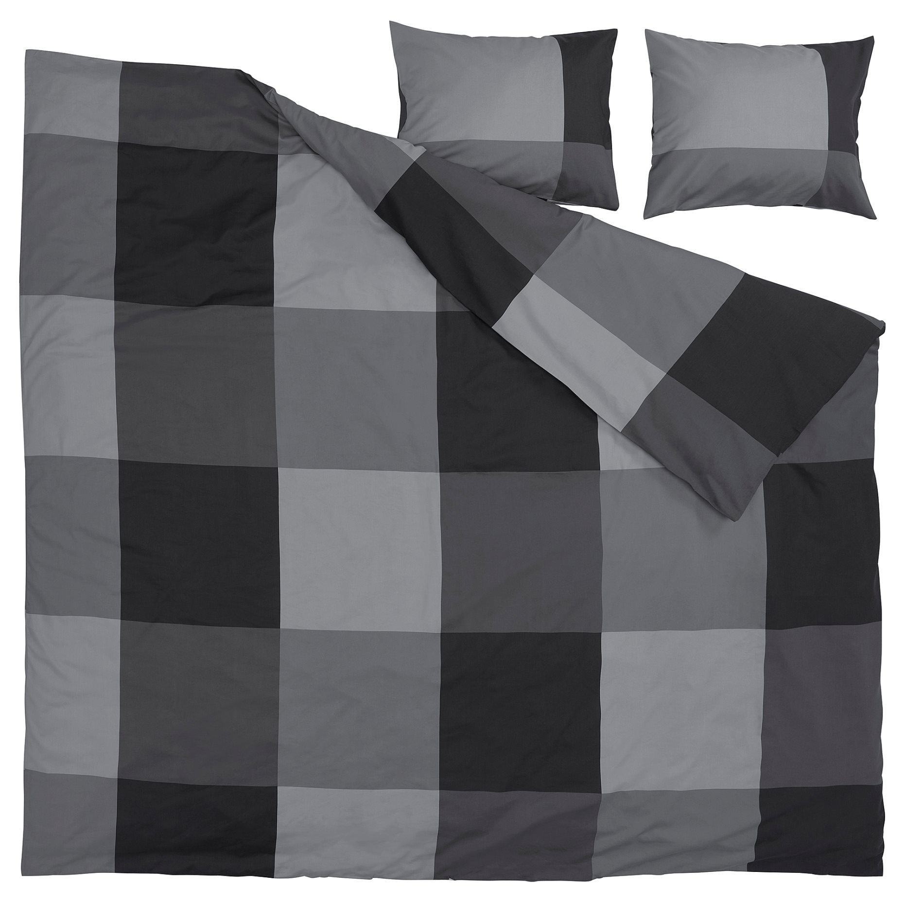 BRUNKRISSLA, duvet cover and 2 pillowcases, 240x220/50x60 cm, 205.645.74