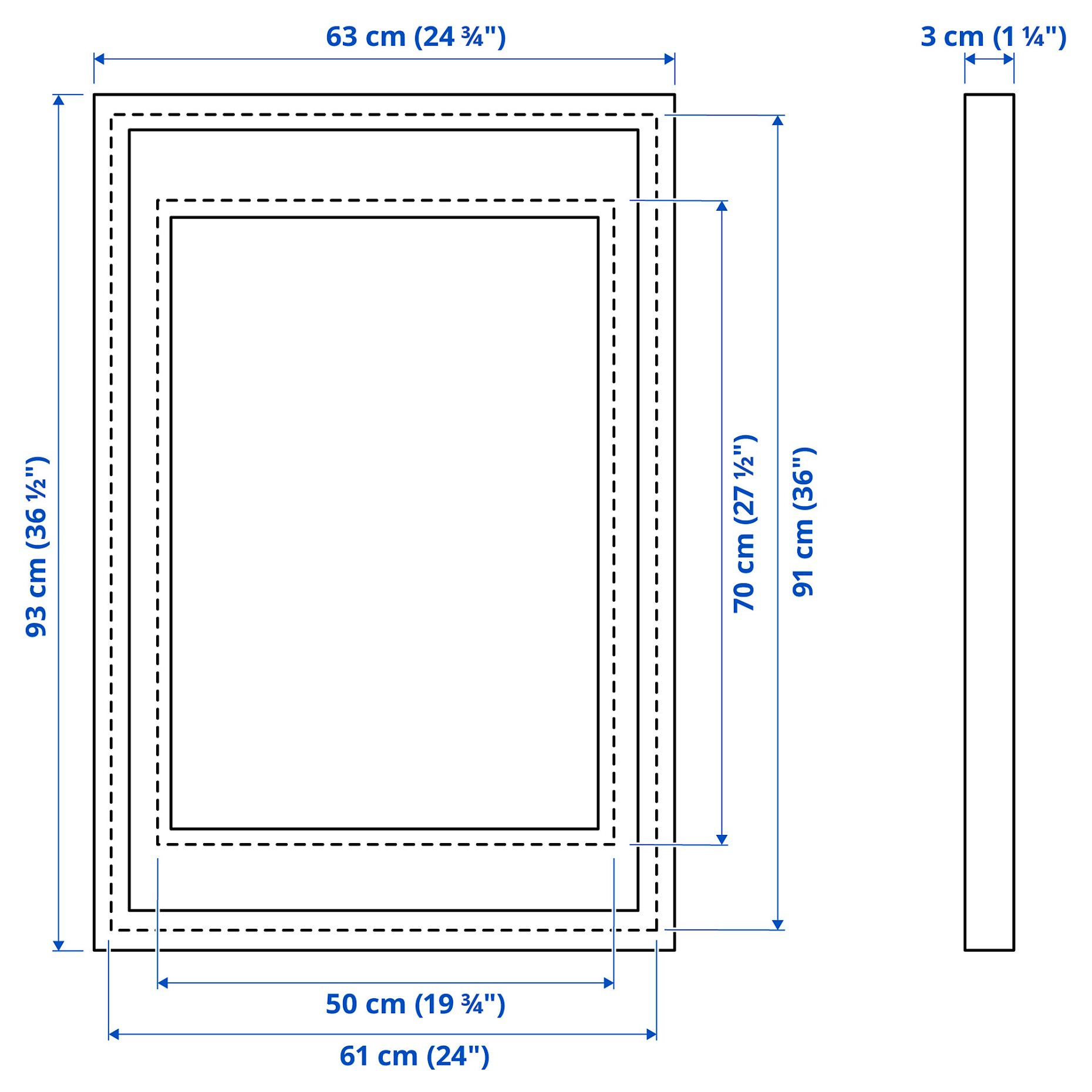 RODALM, frame, 61x91 cm, 205.664.03