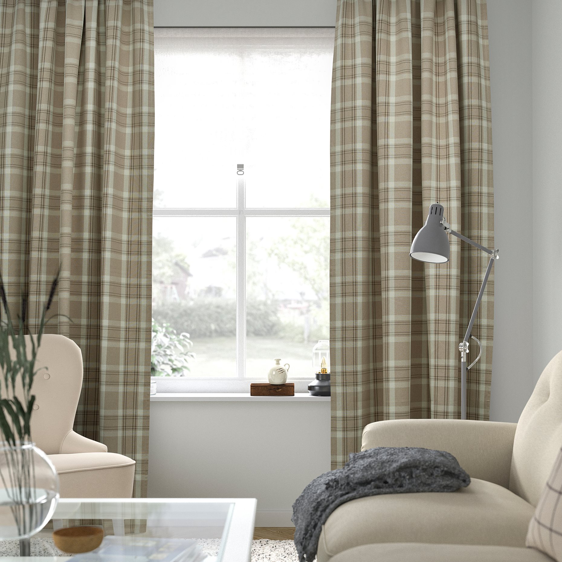 HAGGVECKMAL, room darkening curtains 1 pair, 145x300 cm, 205.690.29